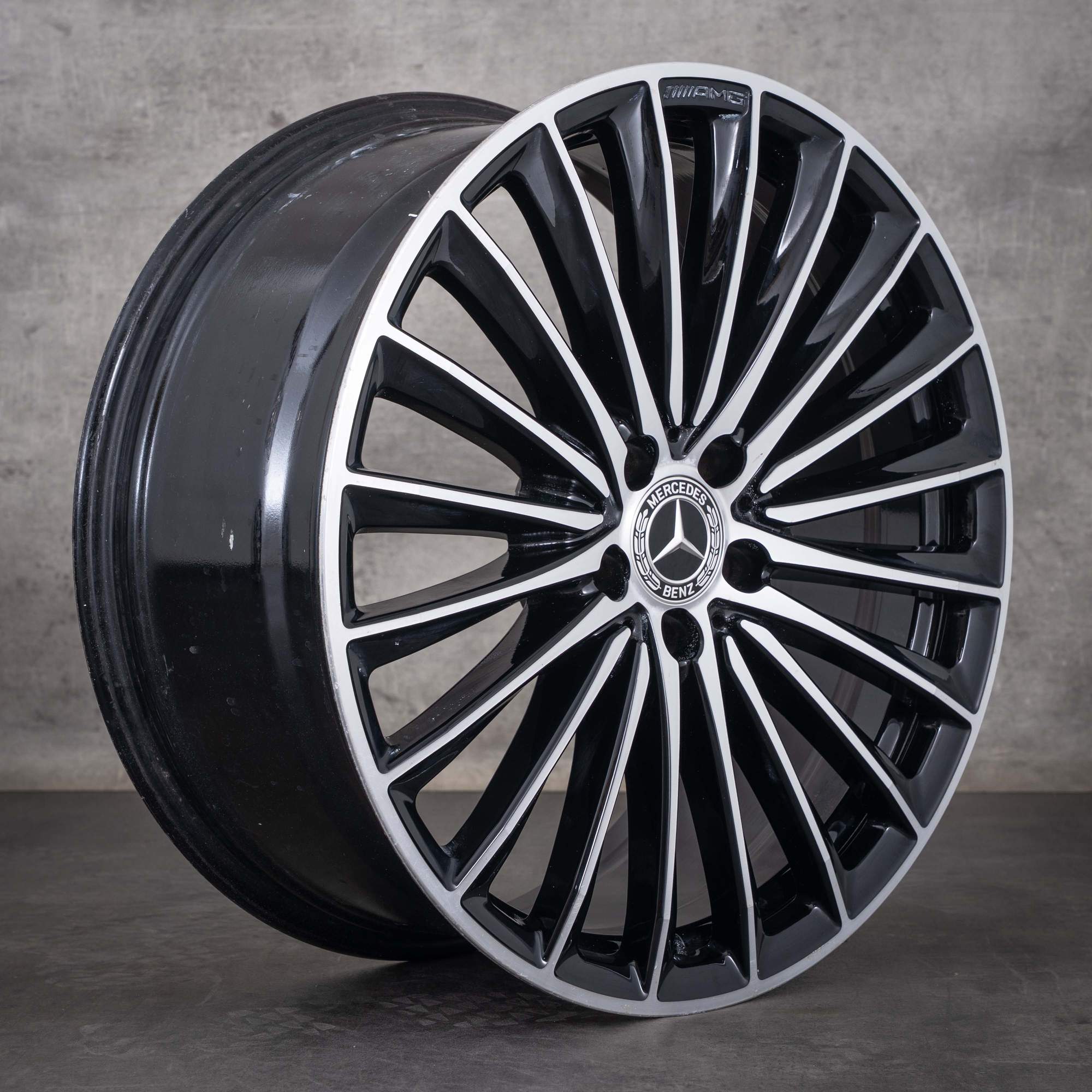 Jantă originală Mercedes-Benz GLC AMG de 20 inch X254 C254 A2544010800 neagră diamantată