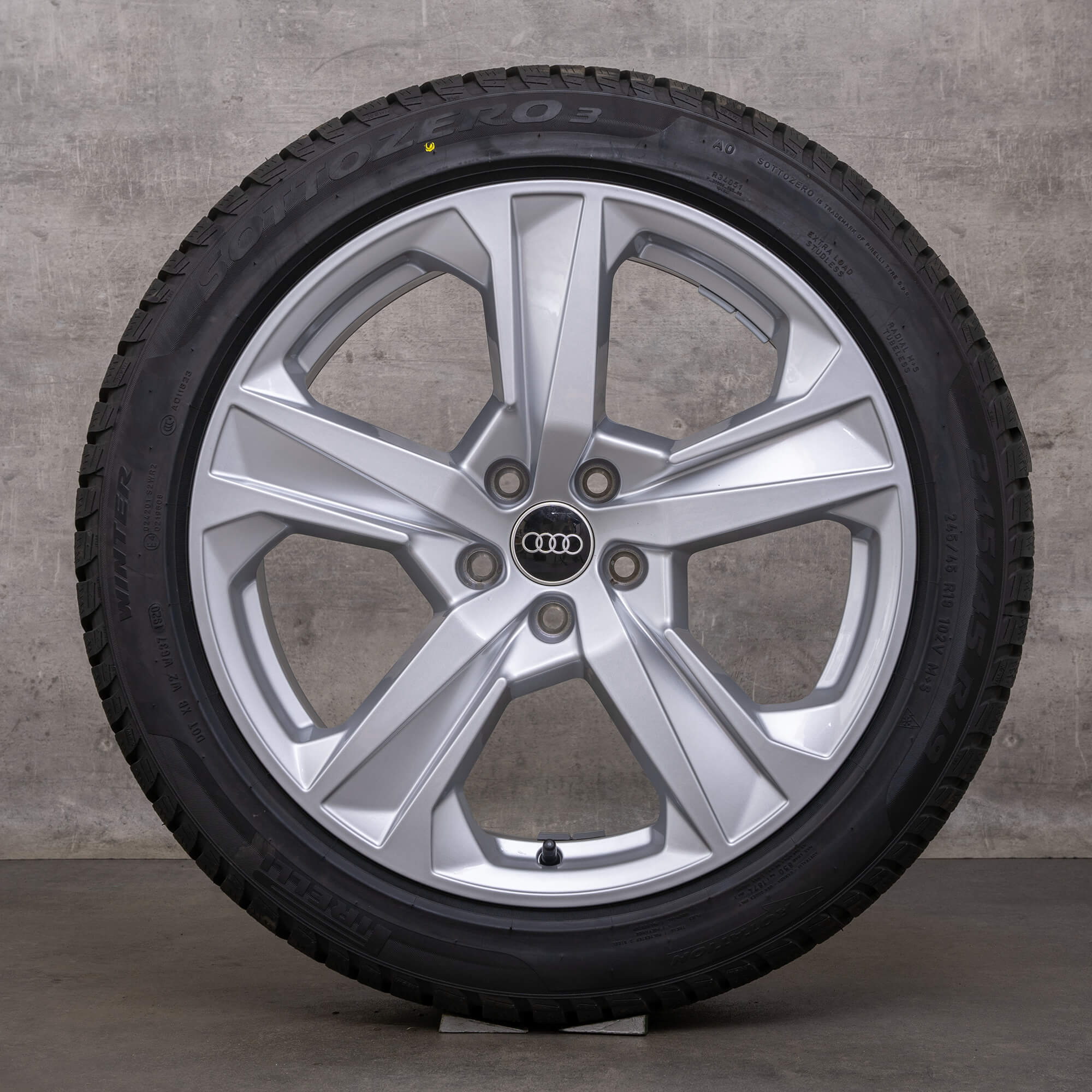 Original Audi A7 S7 Winterräder 19 Zoll 4K C8 Felgen 4K8601025J Dynamik Design silber