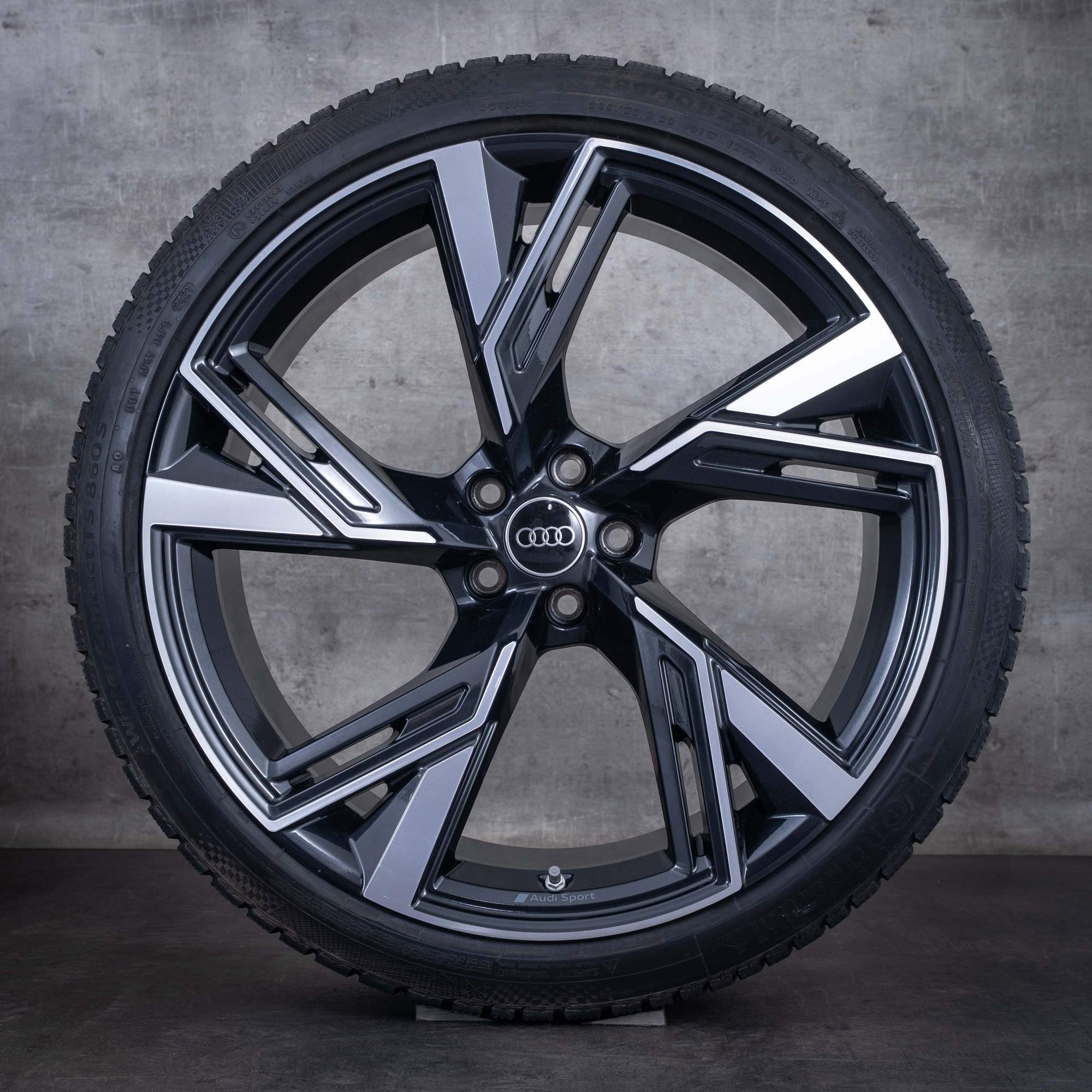 Roues hiver d'origine Audi RS6 RS7 22 pouces 4K RS 4K0601025S granit front glanzgedreht - roue 1 sur 4