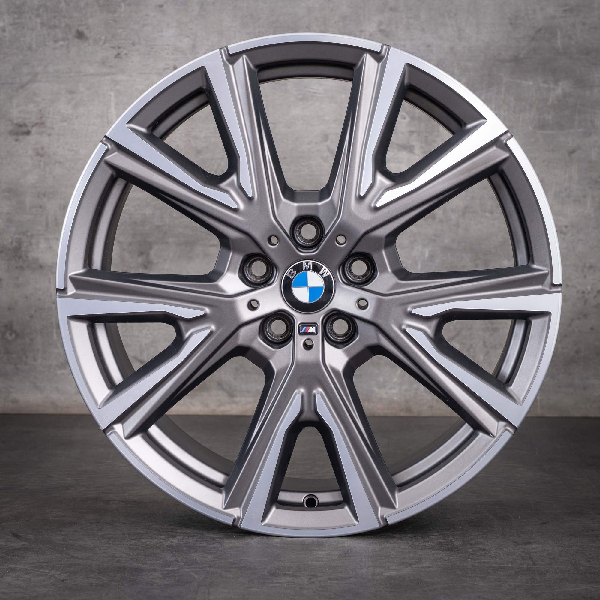 OEM BMW 1 Series 2 Series 19inch Rims F40 F44 Gran Coupe Styling 557 M 8053525 Cerium Gray Diamond Cut Polished Finish