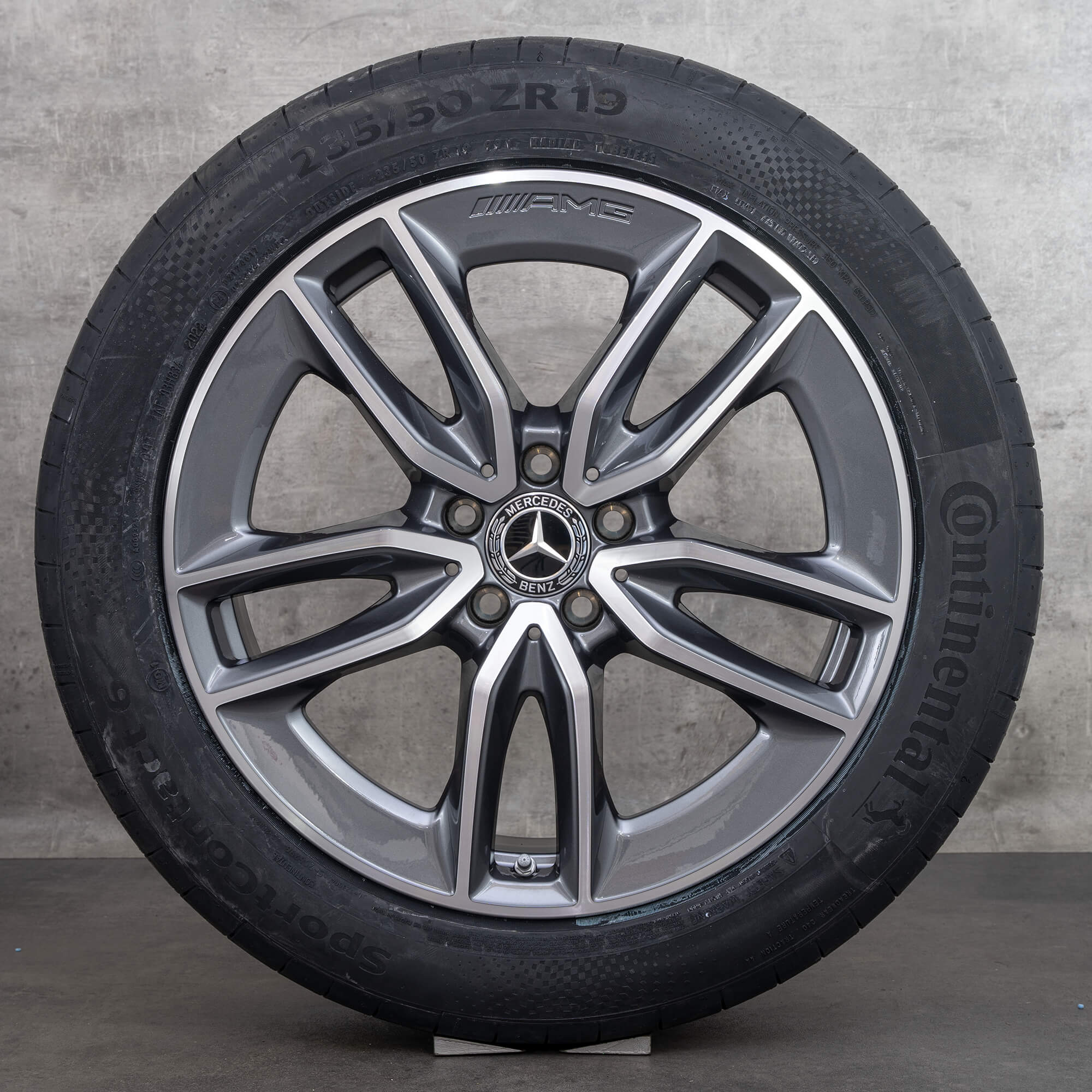 Original Mercedes Benz GLA GLB 35 45 & S AMG Jantes 19 pouces H247 X247 Sommerrder A2474011800 himalaya grey brillant NEUF