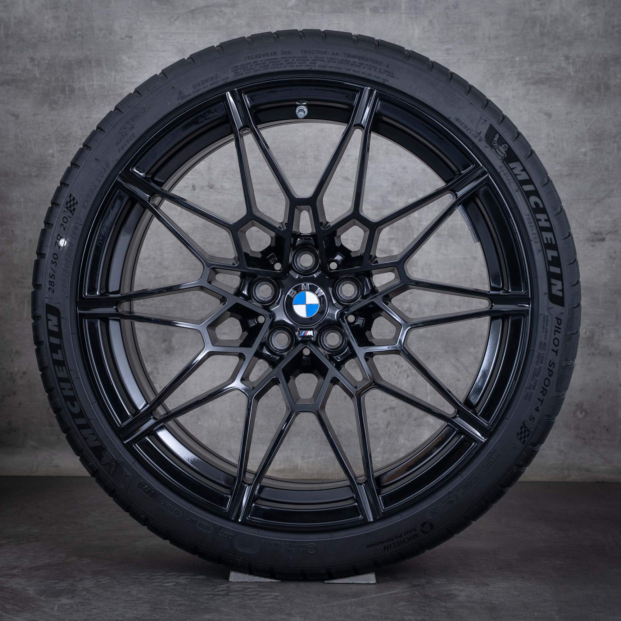 Oryginalne felgi BMW M2 M3 M4 19 20 cali G87 G80 G81 G82 G83 koła letnie stylizacja 826 M 8093838 8093839 czarny błyszczący