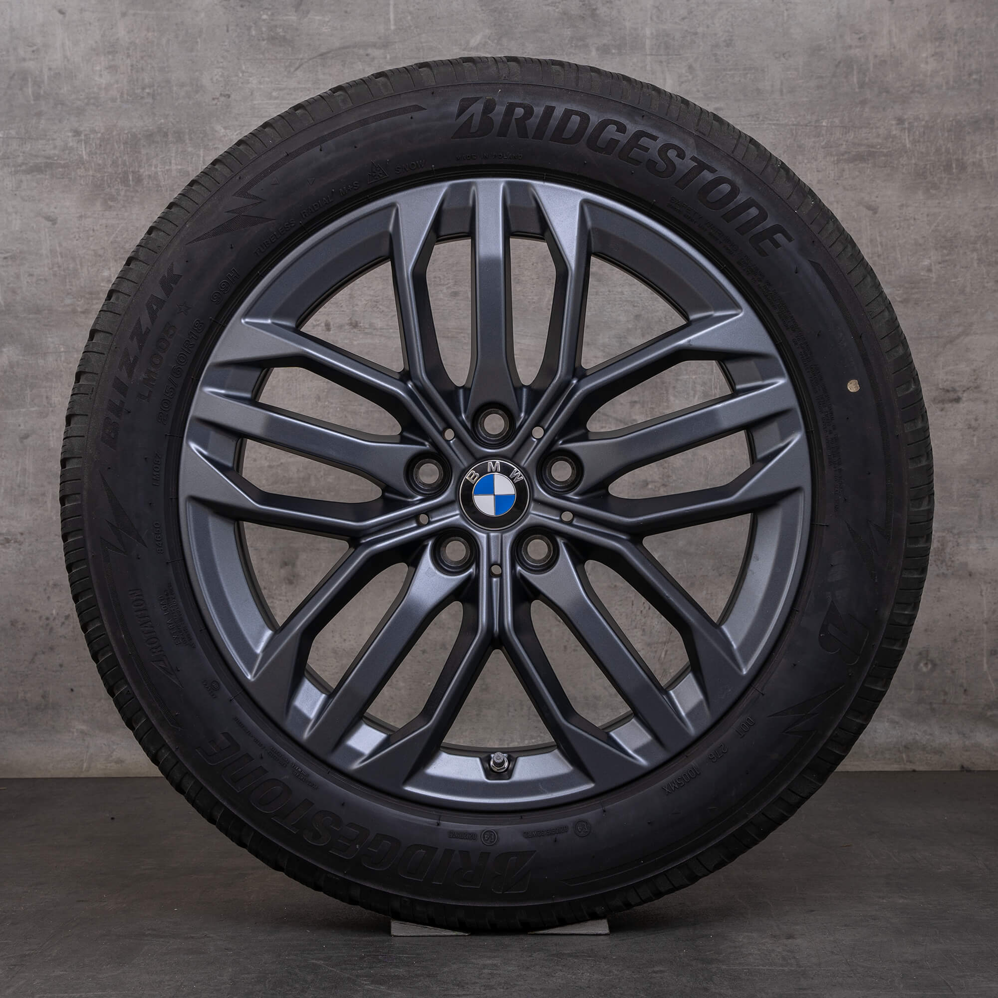 OEM BMW X1 iX1 X2 iX2 snow tire packages 18 inch U10 U11 Rims Styling 879 6898046 frozen gunmetal grey