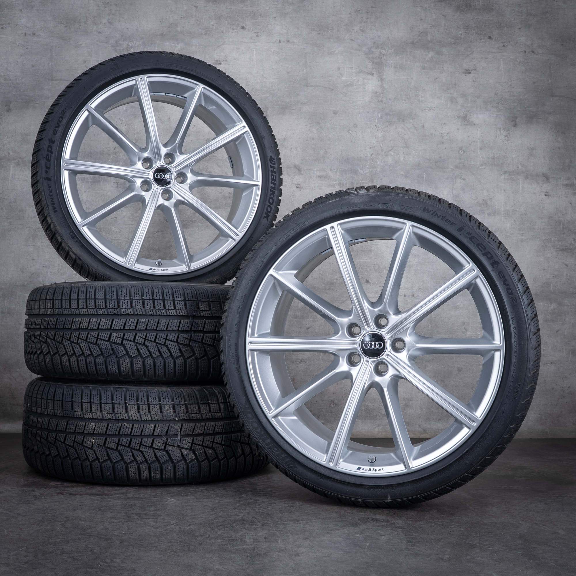 OEM Audi RS6 RS7 winter wheels 21 inch 4K RS rims 4K0601025AA silver glossy