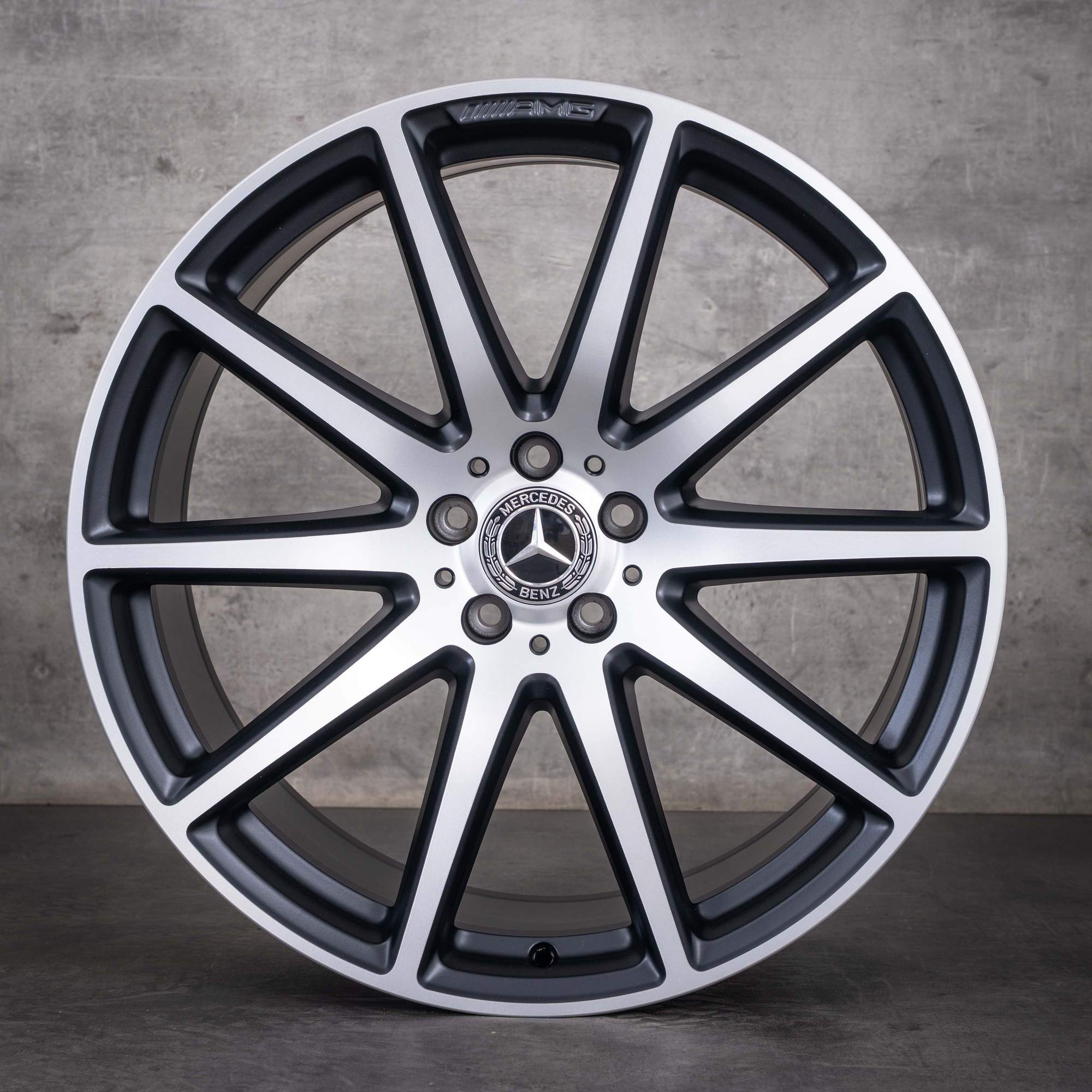 Originale Mercedes-Benz AMG GLE 63 og GLE 63 S-fælge 21 tommer W292 A2924012200 A2924012300 sort mat diamond cut NYE