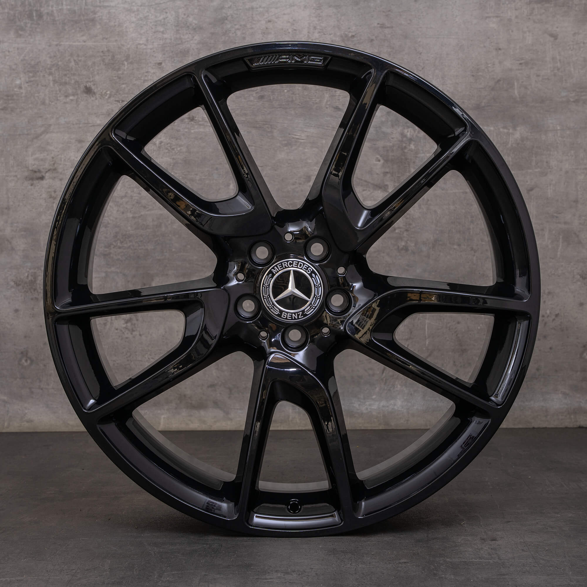 Orijinal Mercedes Benz GLC 43 AMG jantlar 21 inç X253 A2534012000 A2534012800 siyah parlak