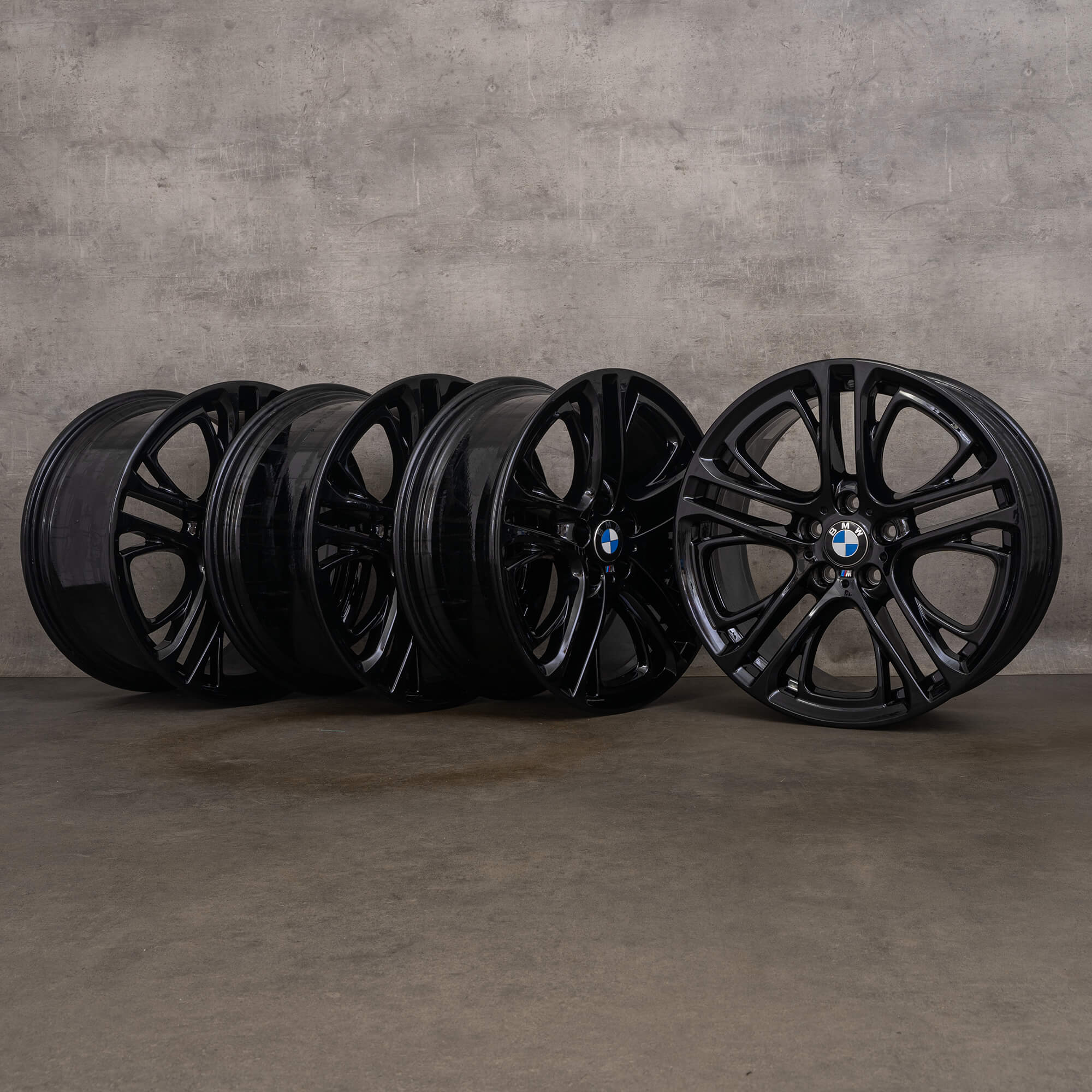Original BMW X3 F25 X4 F26 Felgen 20 Zoll Styling 310 M 6787582 6787583 schwarz hochglanz Alufelgen