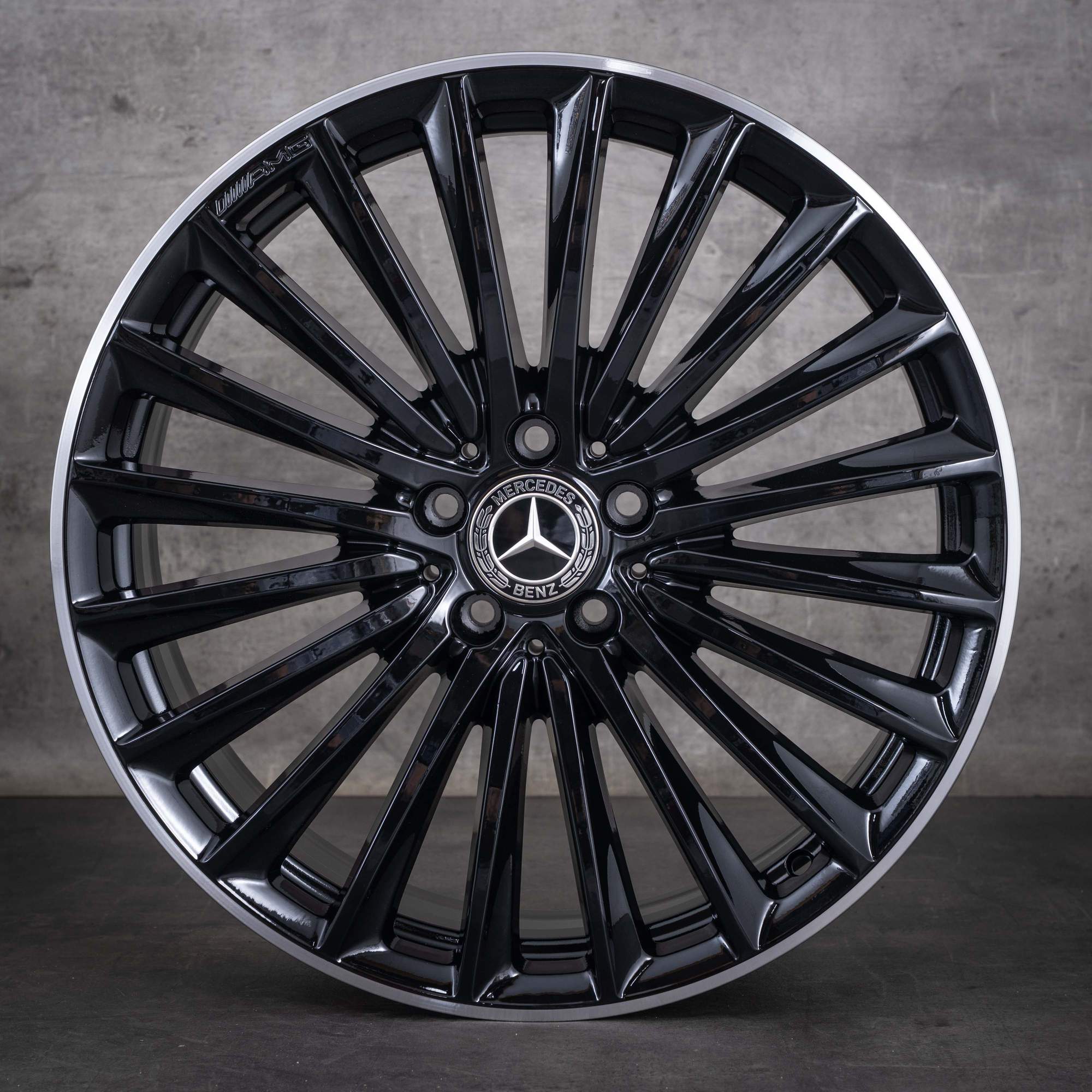 OEM Mercedes-Benz GLC AMG 20-inch X254 C254 summer wheels A2544010800 A2544010900 black, diamond cut NEW