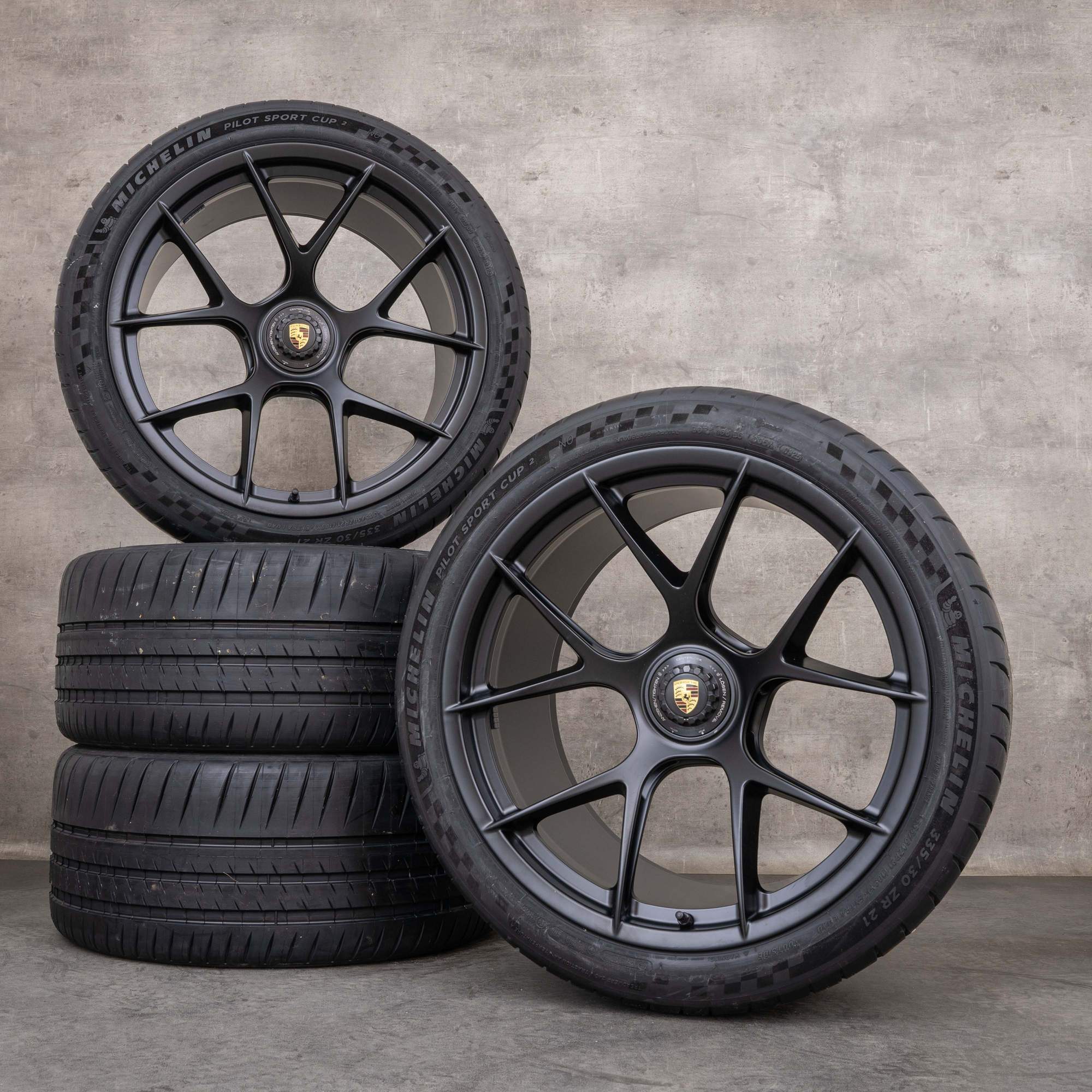 Originali Porsche 911 GT3 RS cerchi in magnesio 20 21 pollici 992 estivi 9GT601025AL 9GT601025AM nero opaco