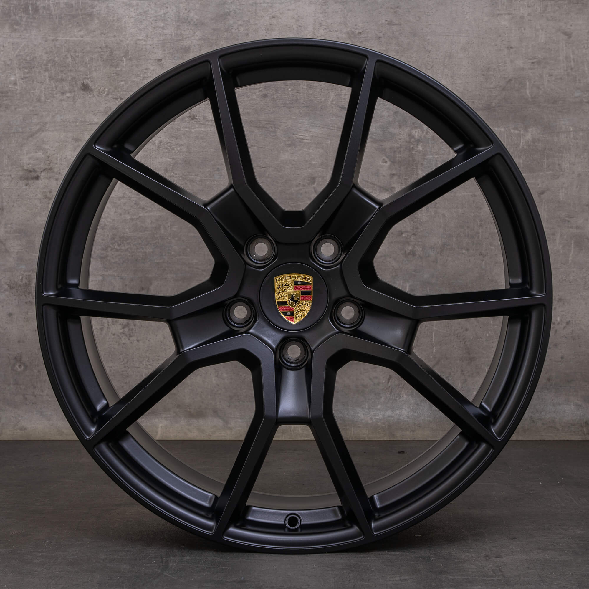 Oryginalne felgi Porsche Taycan 9J1 21 cali 9J1601025BC 9J1601025BD RS Spyder czarny mat