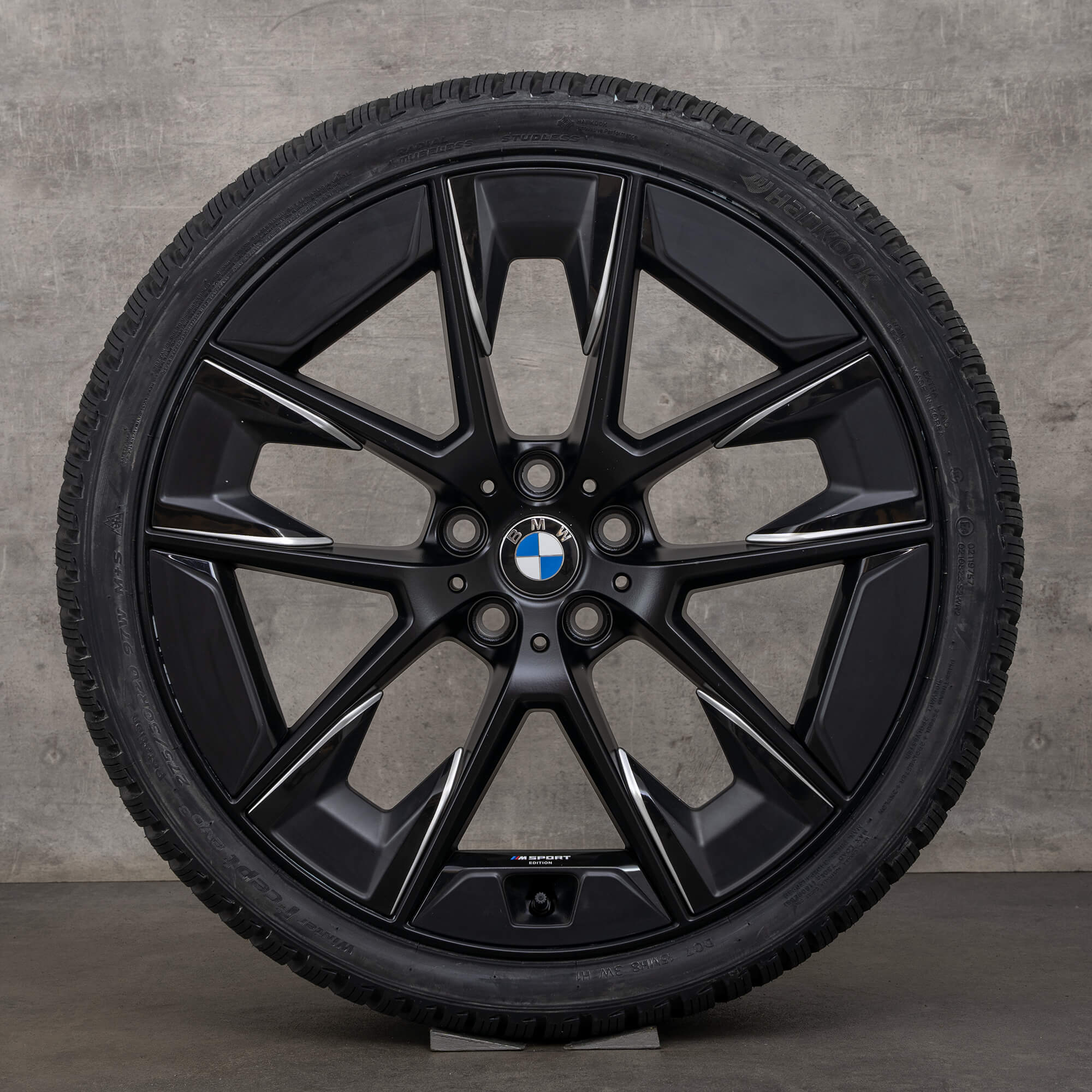 Jante originale BMW Seria 5 20 inch G30 G31 anvelope vara stil 1001i 6895212 6895213 negru satinat