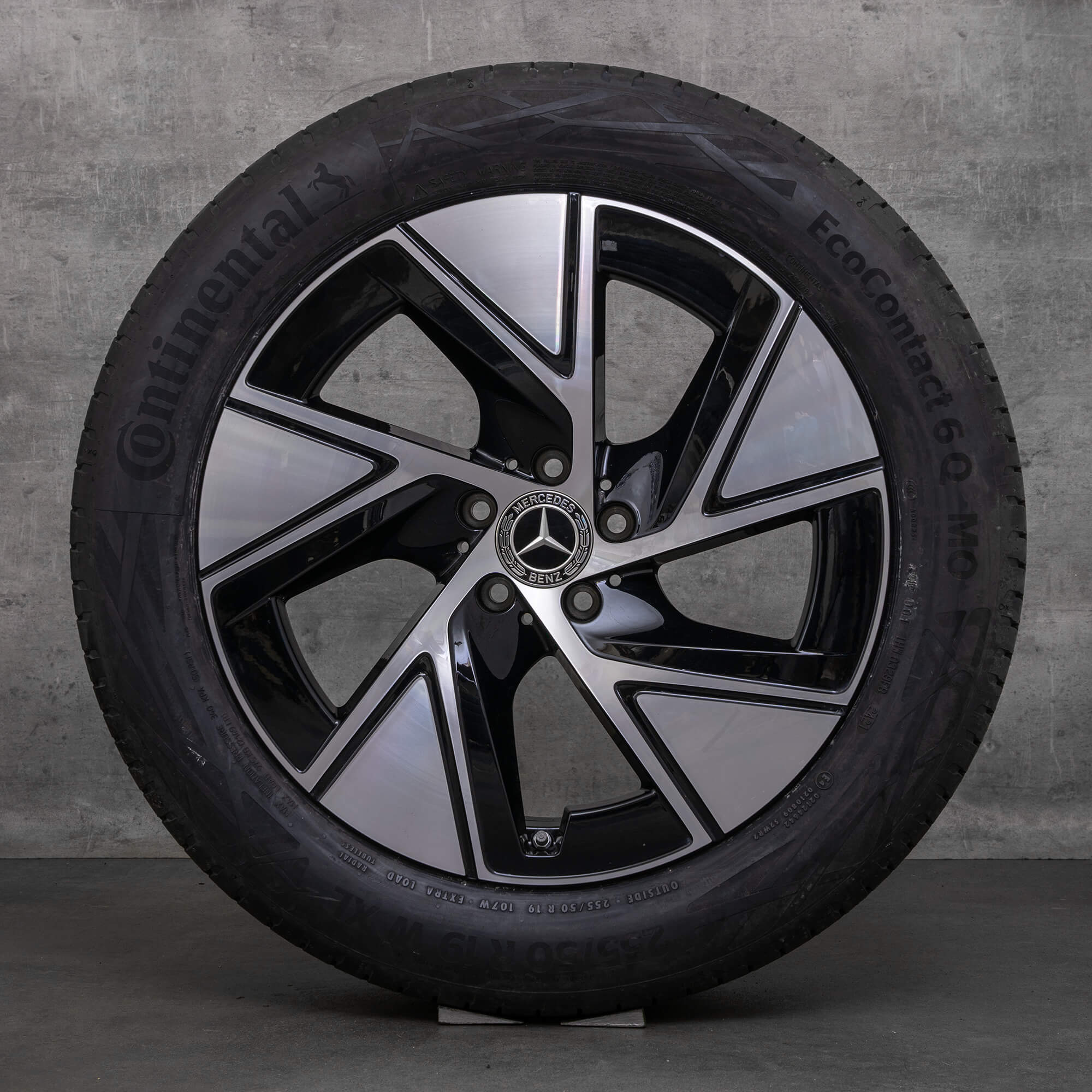 Originale Mercedes Benz GLC vinterhjul 19 tommer X254 C254 fælge A2544015200 A2544014200 sort blank drejet NYT