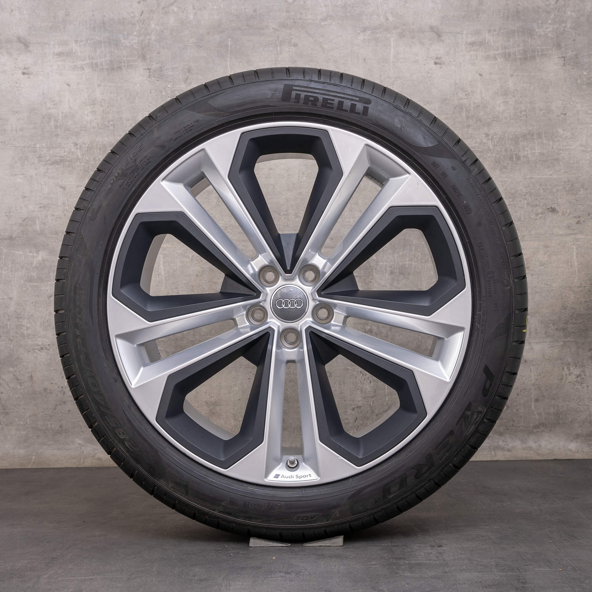 Original Audi Q7 SQ7 Felgen 21 Zoll 4M Sommerräder 4M0601025AK grau seidenmatt