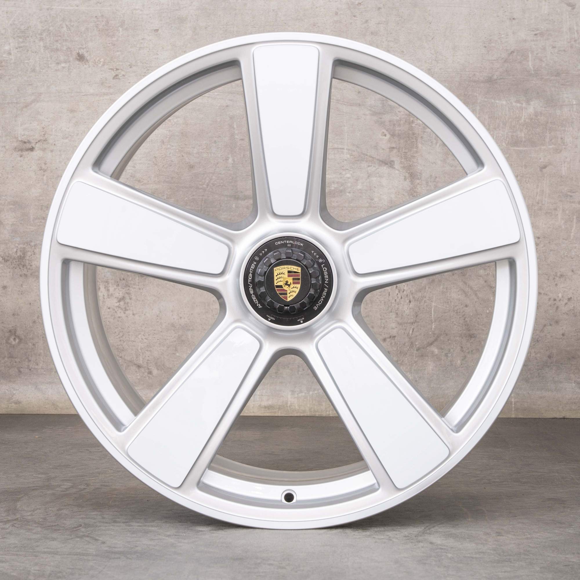 Originale Porsche 992 I-fælge 20 21 tommer Turbo S 50 år 992601025AP 992601025DQ Sport Classic sølvhvid højglans