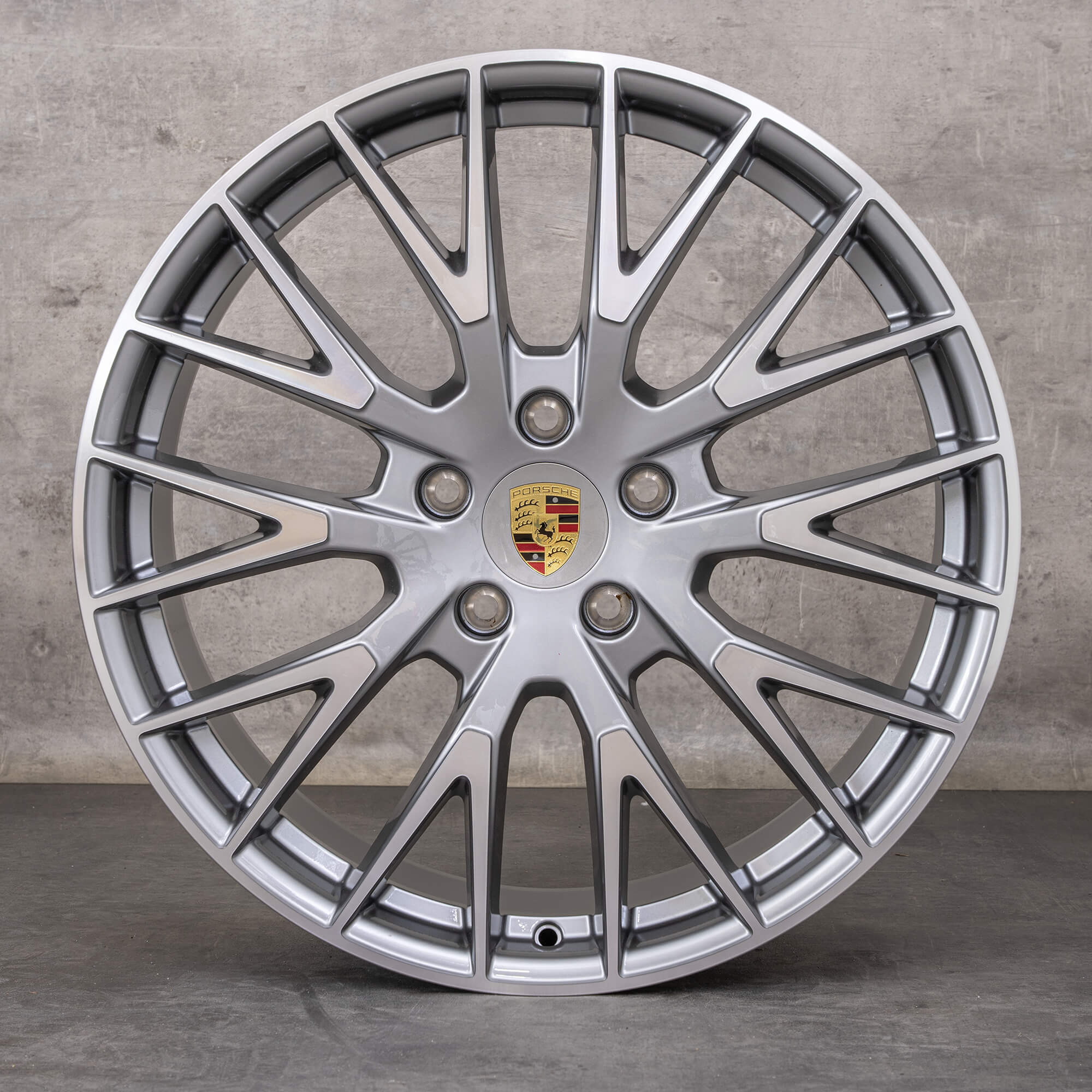 Alkuperäiset Porsche Panamera 976 vanteet 21 tuumaa 976601025AA 976698025E platina hopea Kiillotettu UUTUUS