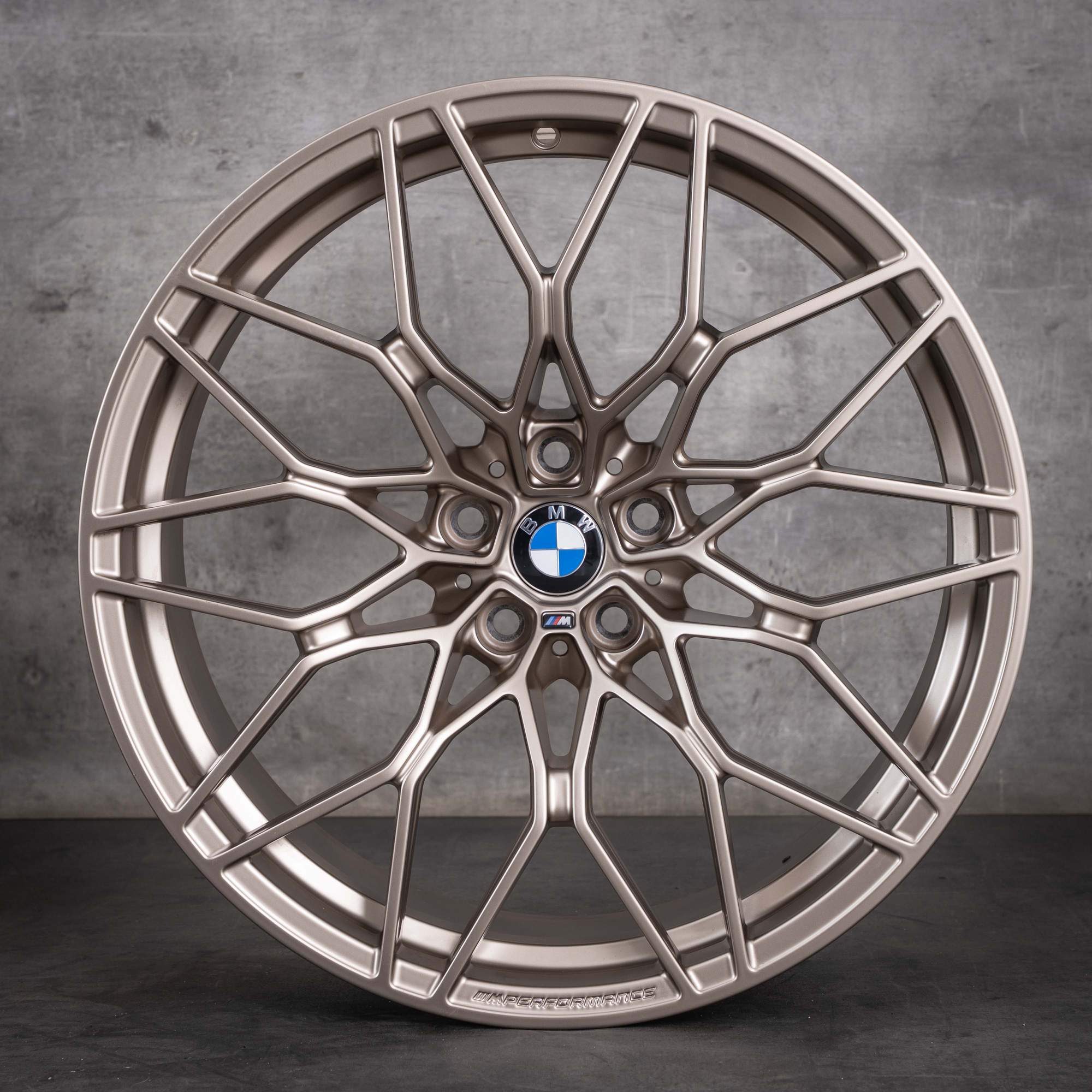 Original BMW M2 M3 M4 Felgen 20 21 Zoll G87 G80 G82 G83 Styling 1000 M 8746991 8746992 gold matt - Felge 3 von 4