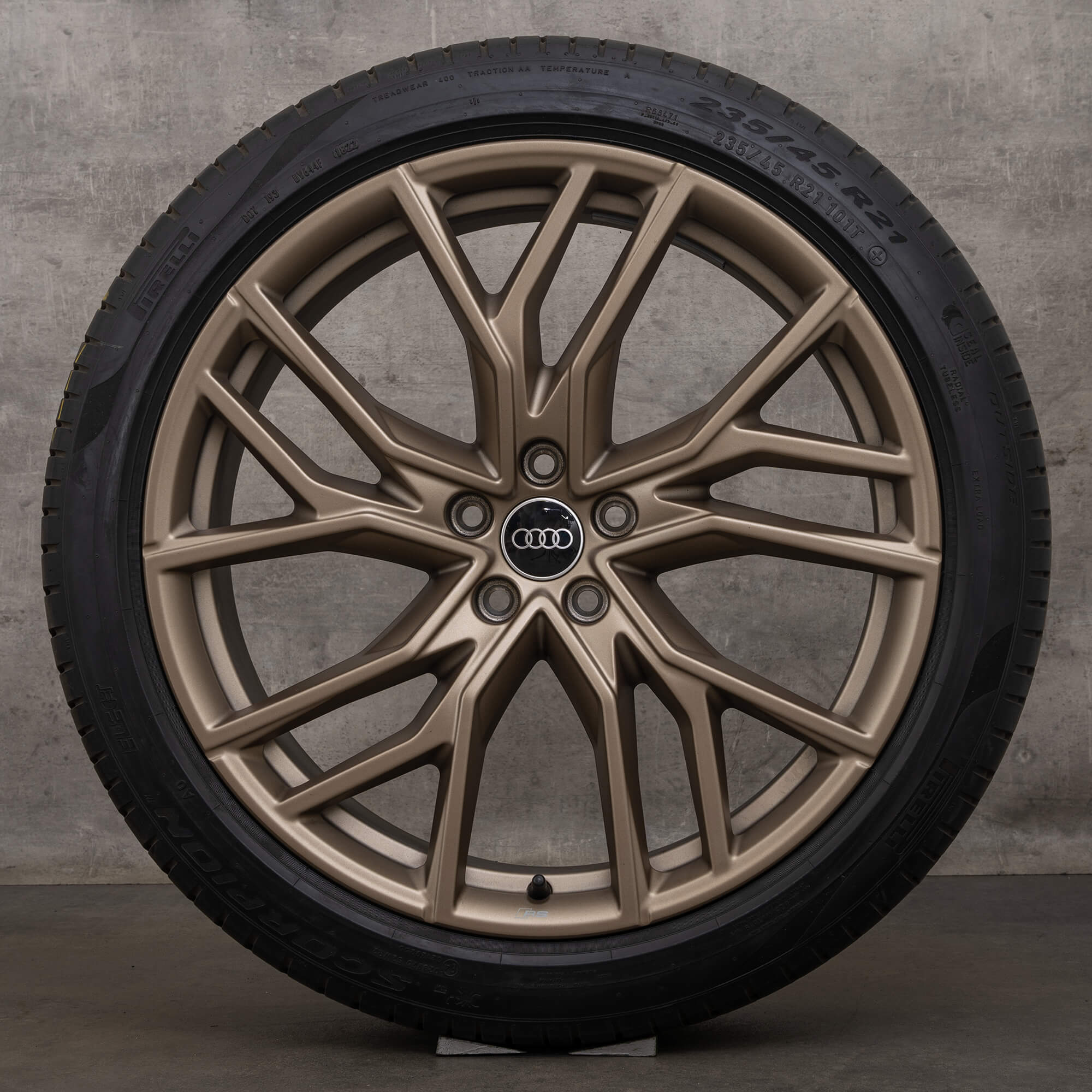 Original Audi Q4 e-tron & Sportback Felgen 21 Zoll F4 Sommerreifen 89A601025P 89A601025Q bronze matt Sommerräder