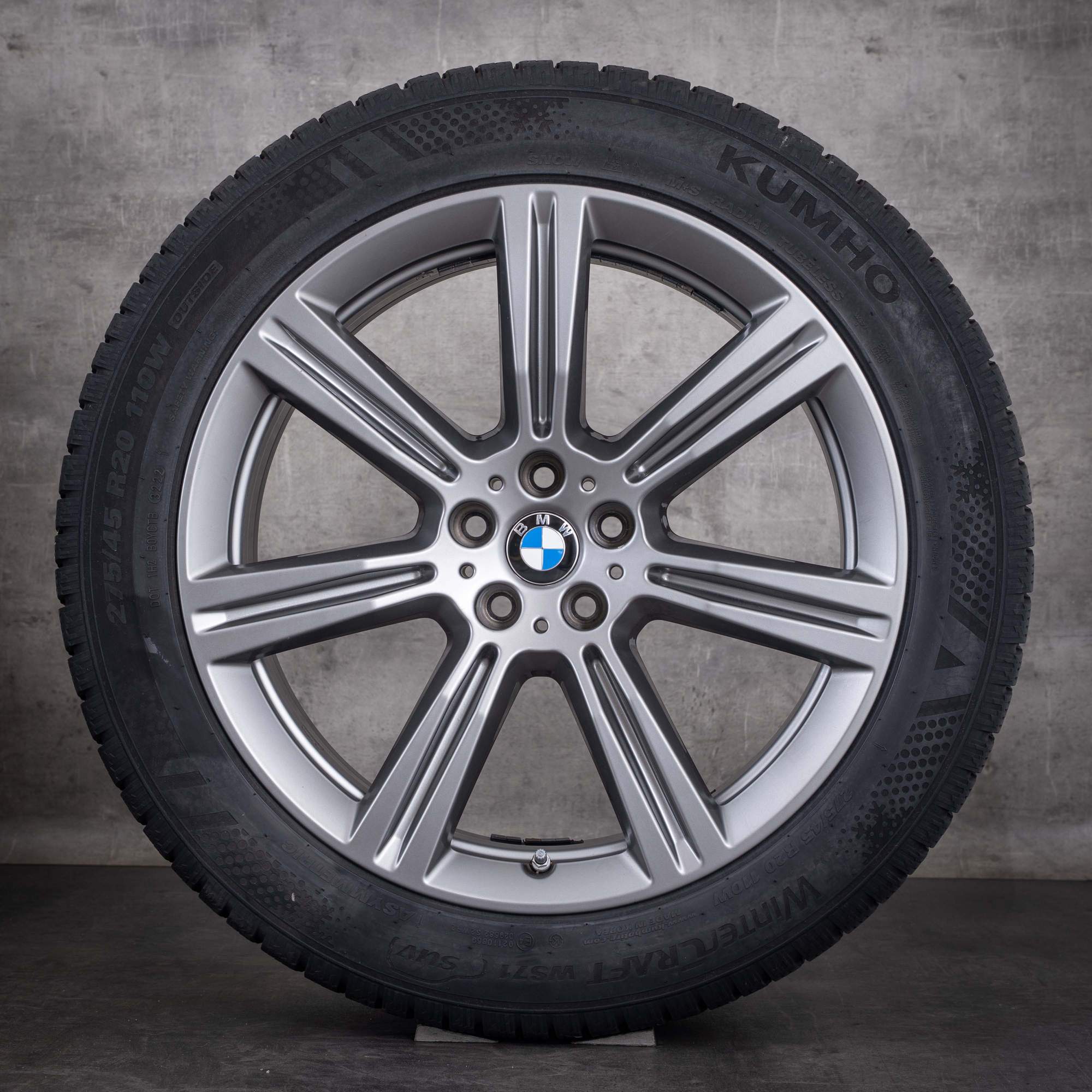 OEM BMW X5 X6 winter wheels 20inch G05 G06 rims Styling 736 6883753 Ferric Gray Gloss