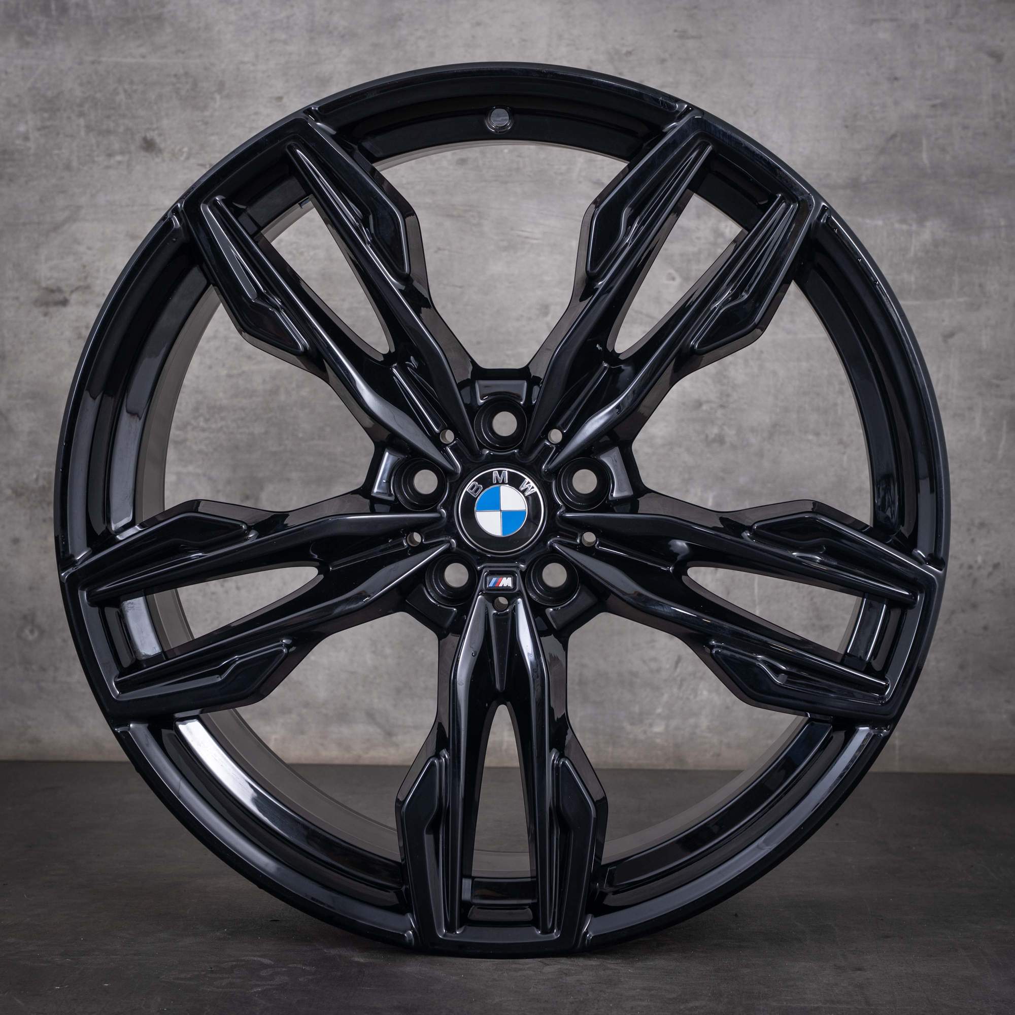 Jantes originais BMW X3 X4 de 21 polegadas G01 G02 Styling 718 M 7916272 7916273 preto a jato liso