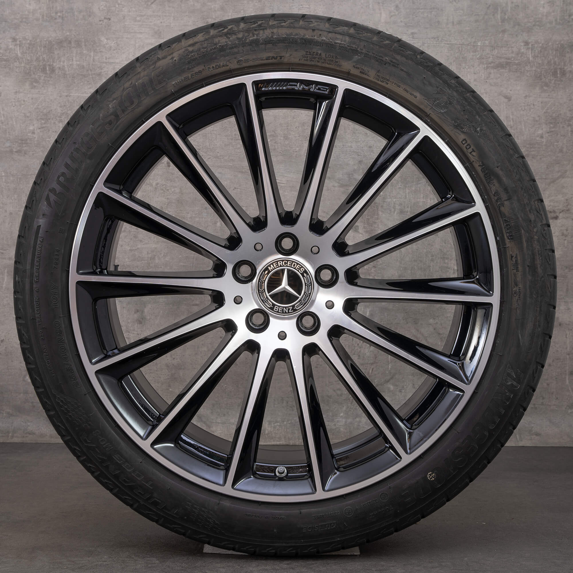 Original Mercedes Benz S-Klasse AMG Felgen 20 Zoll W223 V223 Sommerräder A2234011500 schwarz glanzgedreht NEU