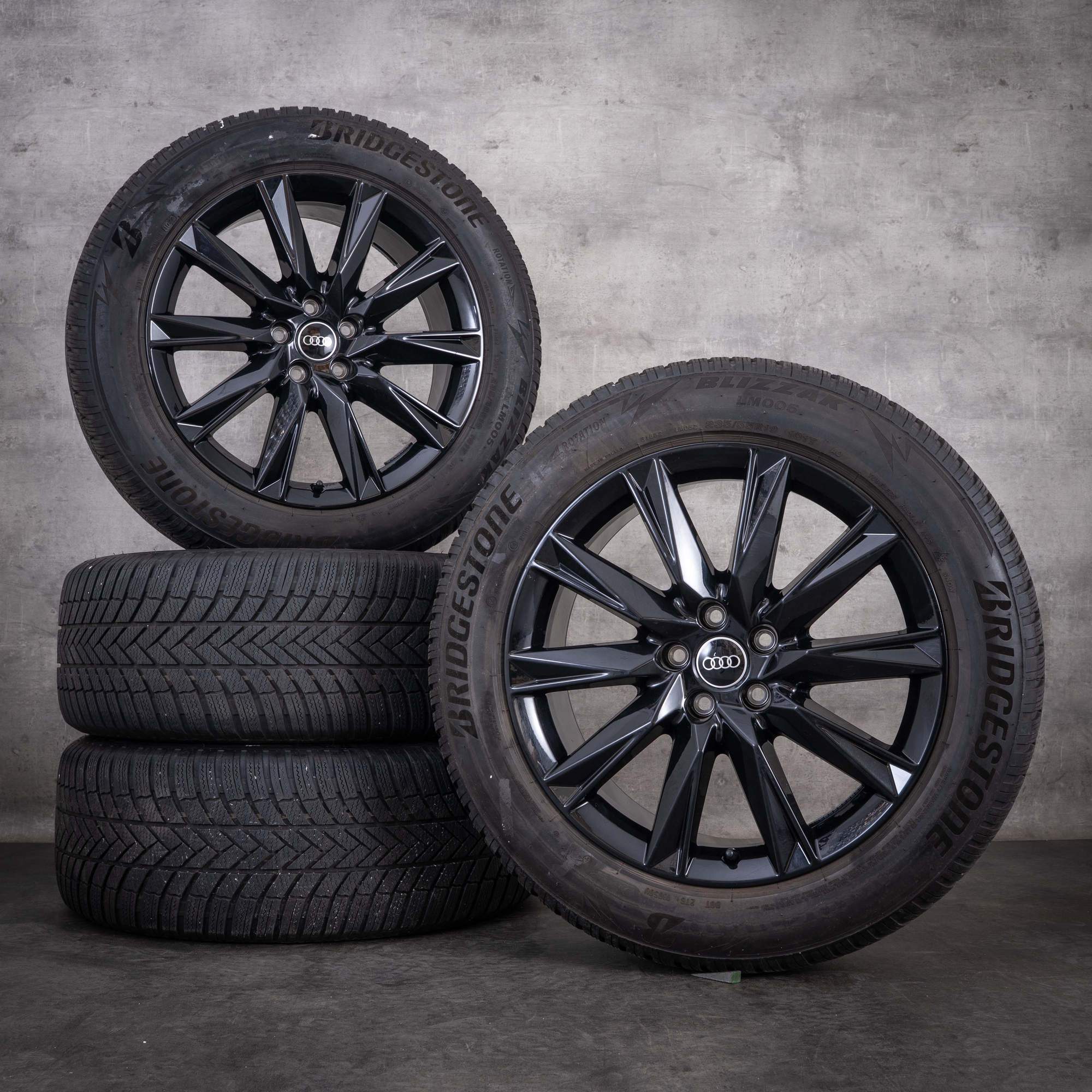 Oryginalne koła zimowe do Audi e-tron Q4 Sportback 19-calowe felgi Lamina 89A071499 czarne z połyskiem