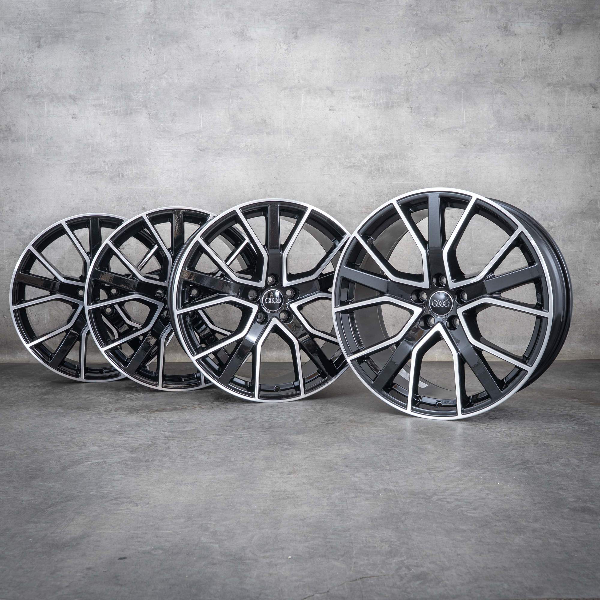 OEM Audi A5 S5 Rims 20 inch F5 8W B9 8W0601025EG black polisched NEW