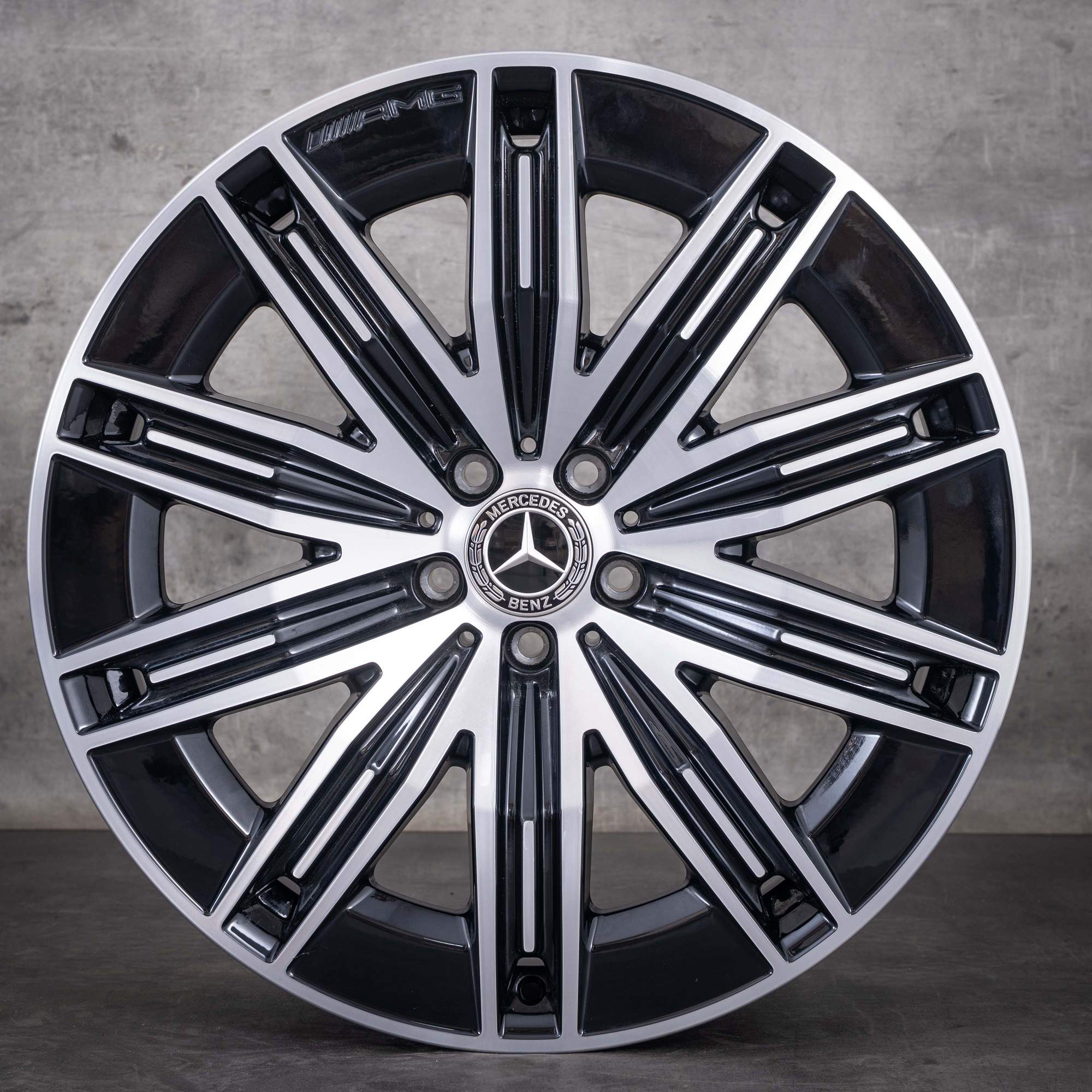 OEM Mercedes-Benz EQS X296 AMG 21inch rims SUV 4Matic A2964011600 A2964011700 diamond cut black