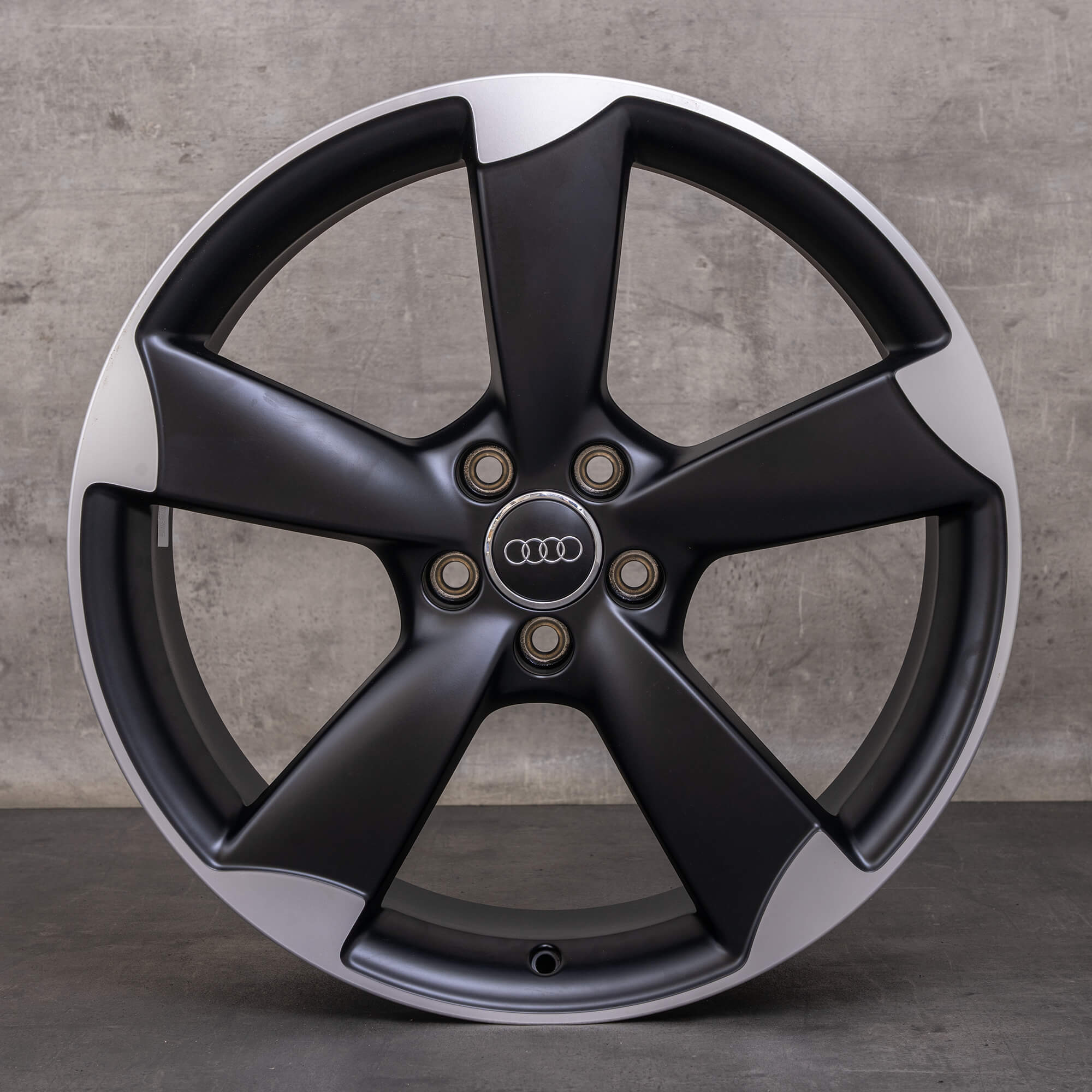 Original Audi Q3 RSQ3 Felgen 20 Zoll 8U Rotor 8U0601025K schwarz matt glanzgedreht NEU