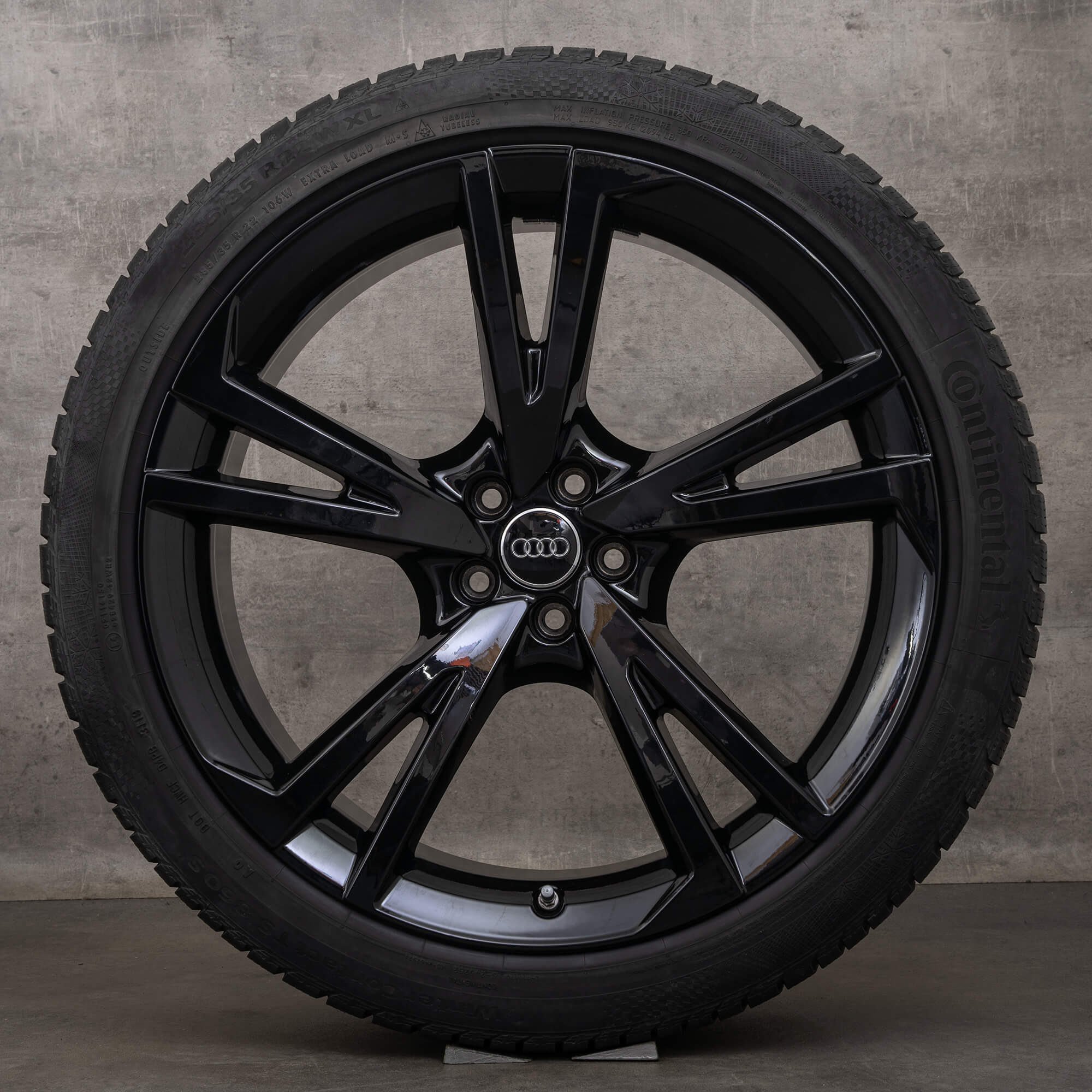 Originale Audi Q7 SQ7 4M 22 Zoll Winterräder Felgen 4M0601025CA Falx schwarz