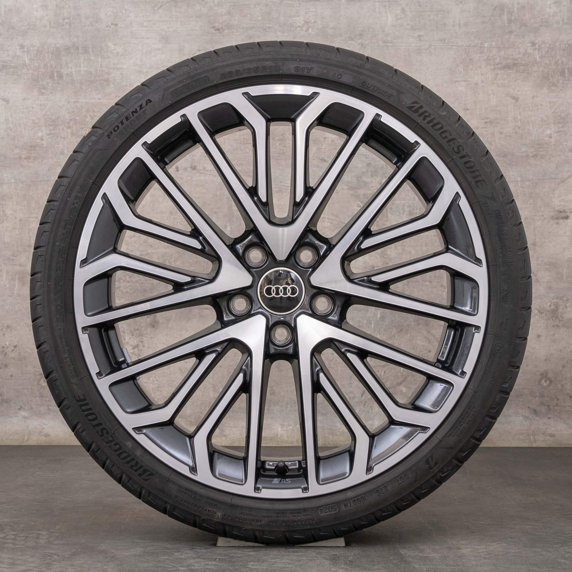 Llantas originales Audi A3 S3 RS3 de 19 pulgadas 8V 8Y ruedas verano 8Y0601025DC granito pulido brillante