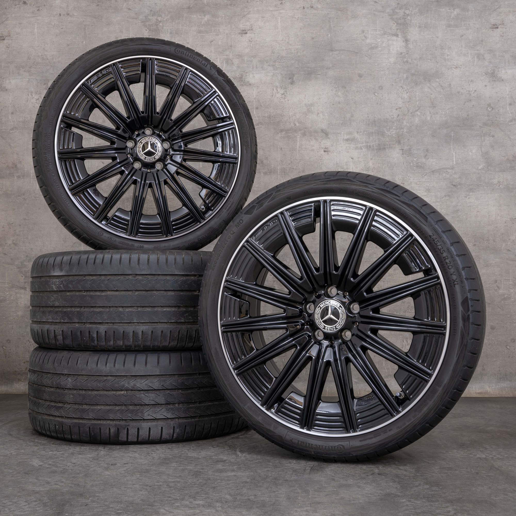 Oryginalne koła zimowe Mercedes Benz CLE AMG 20 cali A236 C236 Felgi A2364012300 A2364012400 czarne Polerowane