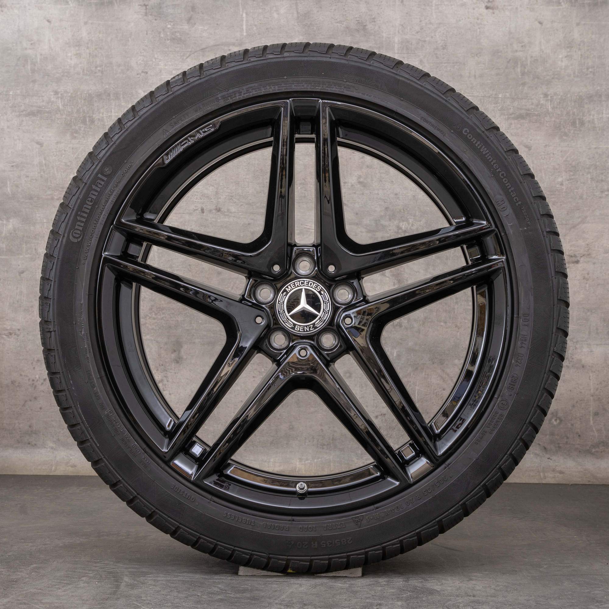 Alkuperäiset Mercedes Benz S-sarja S63 S65 AMG vanteet 20 tuuman W222 A217 C217 kesäpyörät A2224010800 A2224010900 mustat kiiltävät