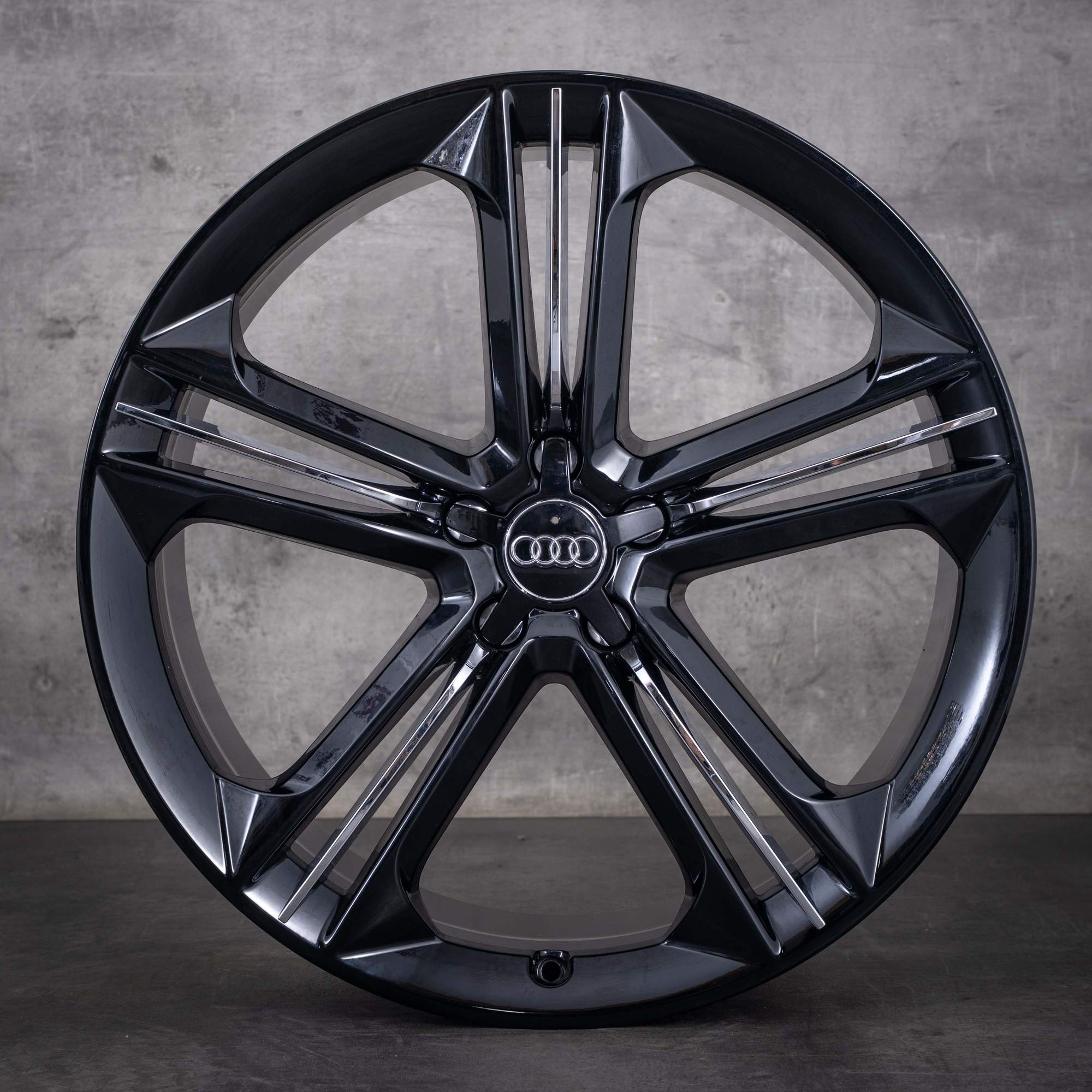 OEM Audi A7 S7 RS7 A8 S8 21inch 4H D4 4H0601025BM Trias Design Black diamond cut