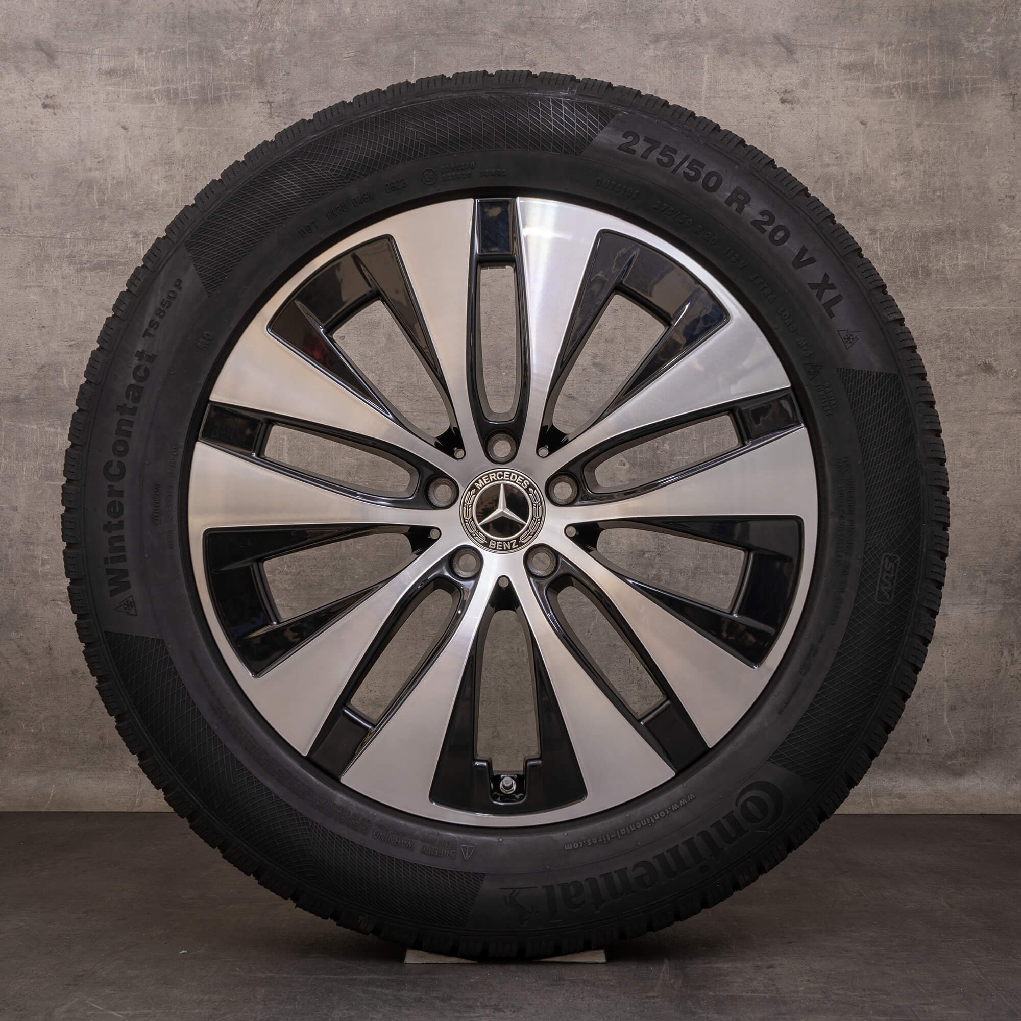 Oryginalne koła zimowe Mercedes Benz GLE 20 cali V167 C167 Felgi A1674013301 A1674013401 czarne Polerowane