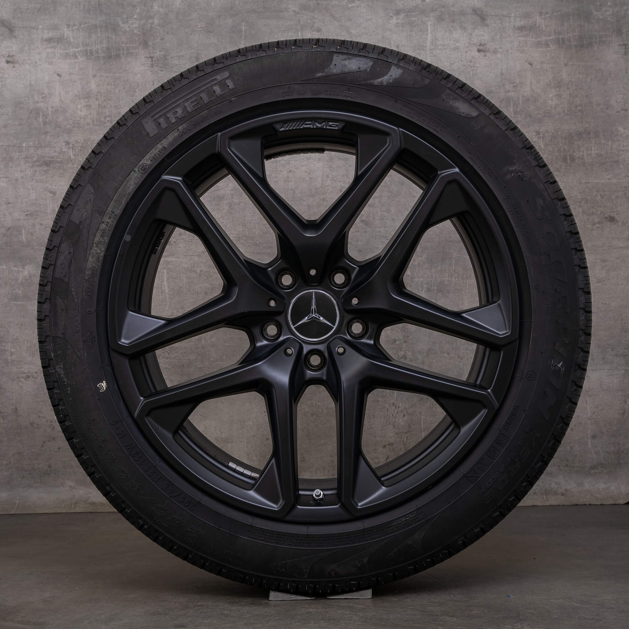 Original Mercedes Benz G-Klasse G63 AMG fælge 21 tommer W463A W465 sommerhjul A4634011900 sort mat