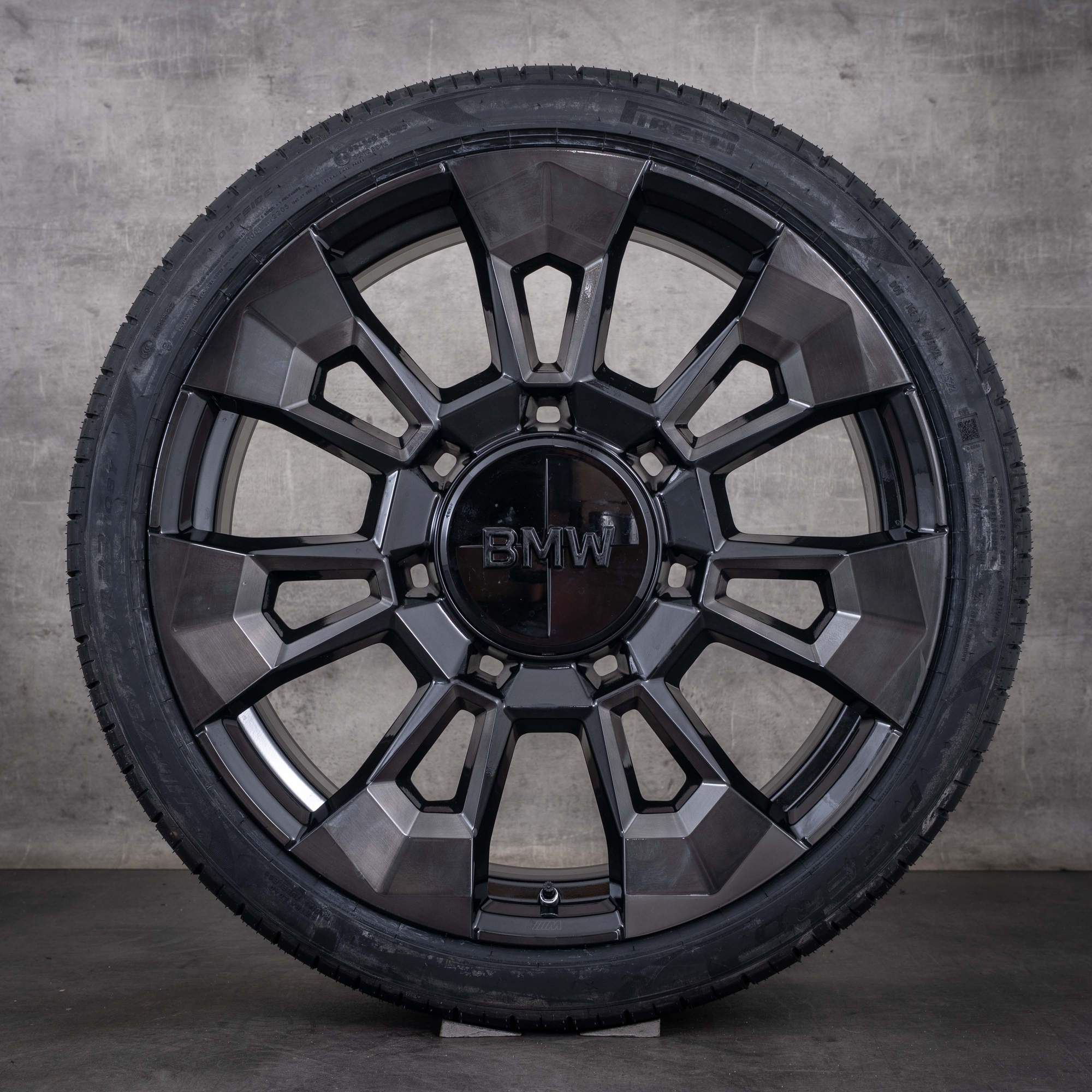 Original BMW XM Felgen 23 Zoll G09 Sommerräder Styling 923 M 1543991 1543992 schwarz glanzgefräst