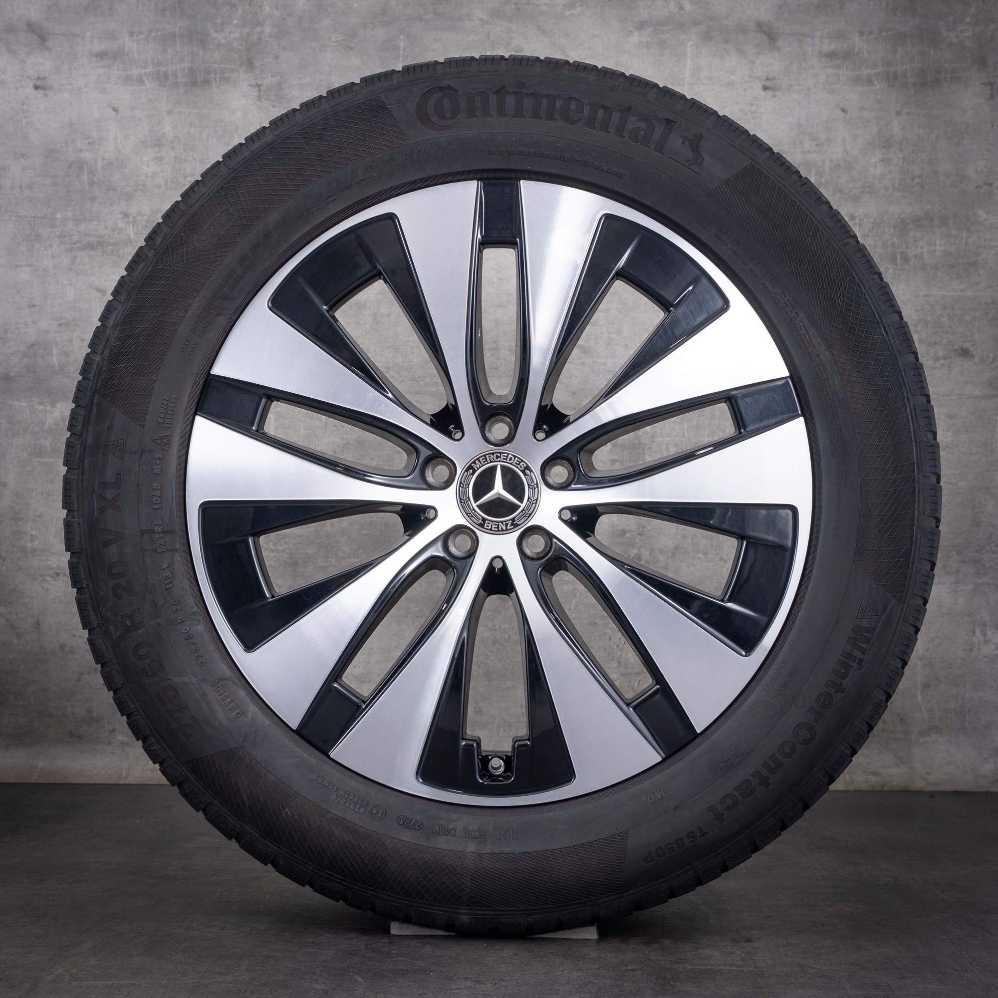 OEM Mercedes-Benz GLE 20inch winter wheels V167 C167 rims A1674013301 A1674013401 Black diamond cut