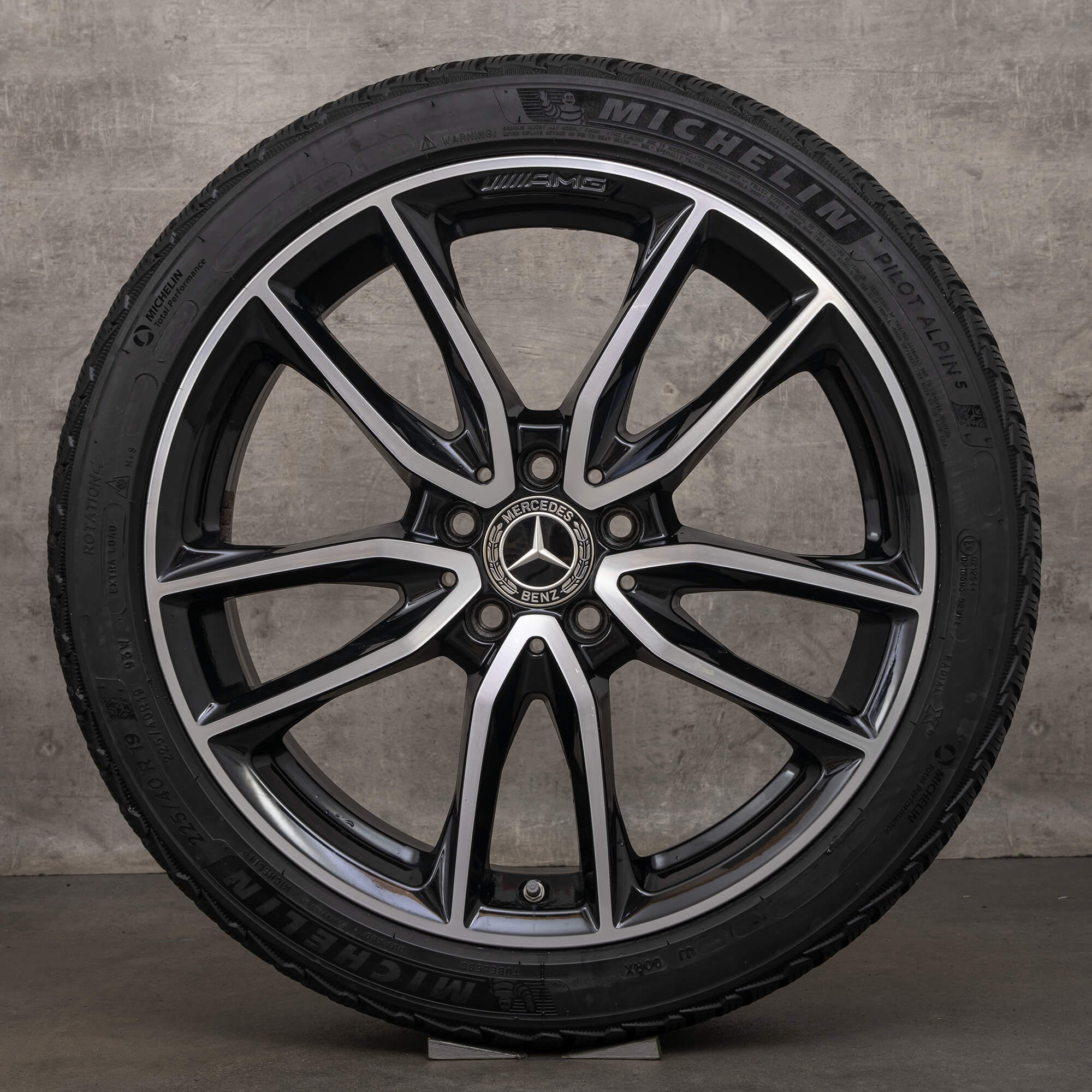 AMG Mercedes AB CLA W177 W247 W118 kış lastikleri 19 inç jantlar A1774011700 6