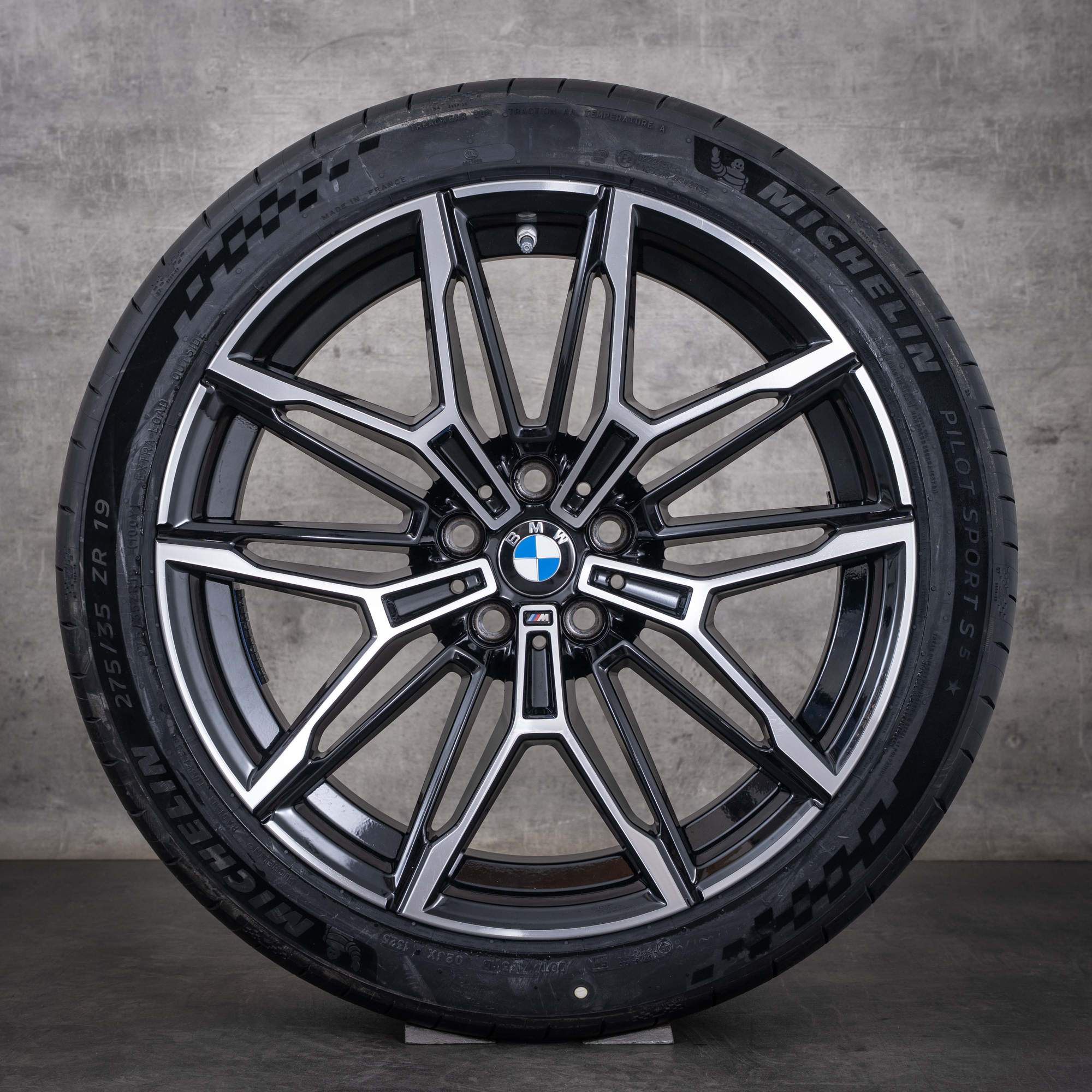 Oryginalne felgi BMW M2 M3 M4 19–20 cali G87 G80 G81 G82 G83 – koła letnie, stylizacja 930 M 7882869 7882870, czarne, Polerowane na wysoki połysk