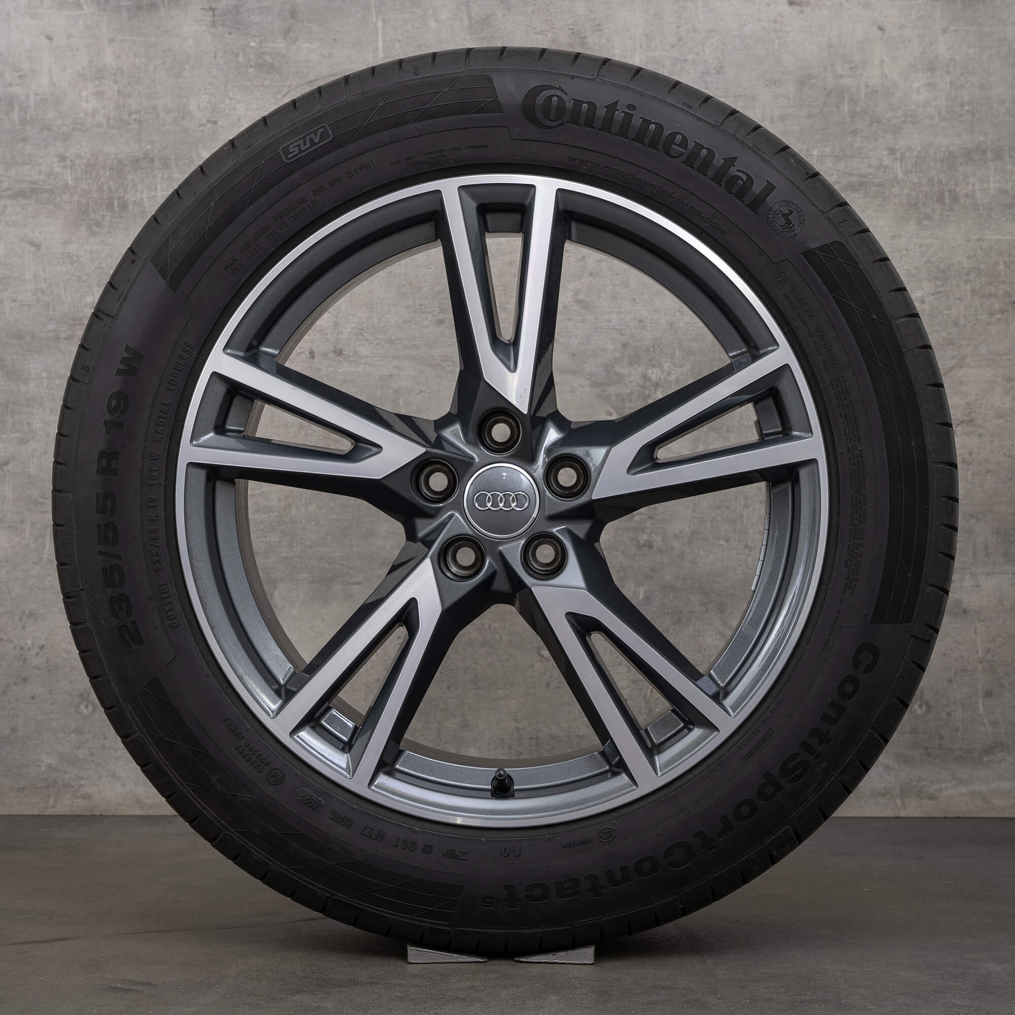 Audi Q5 SQ5 II FY summer wheels tires 19 inch rims S line 80A601025R