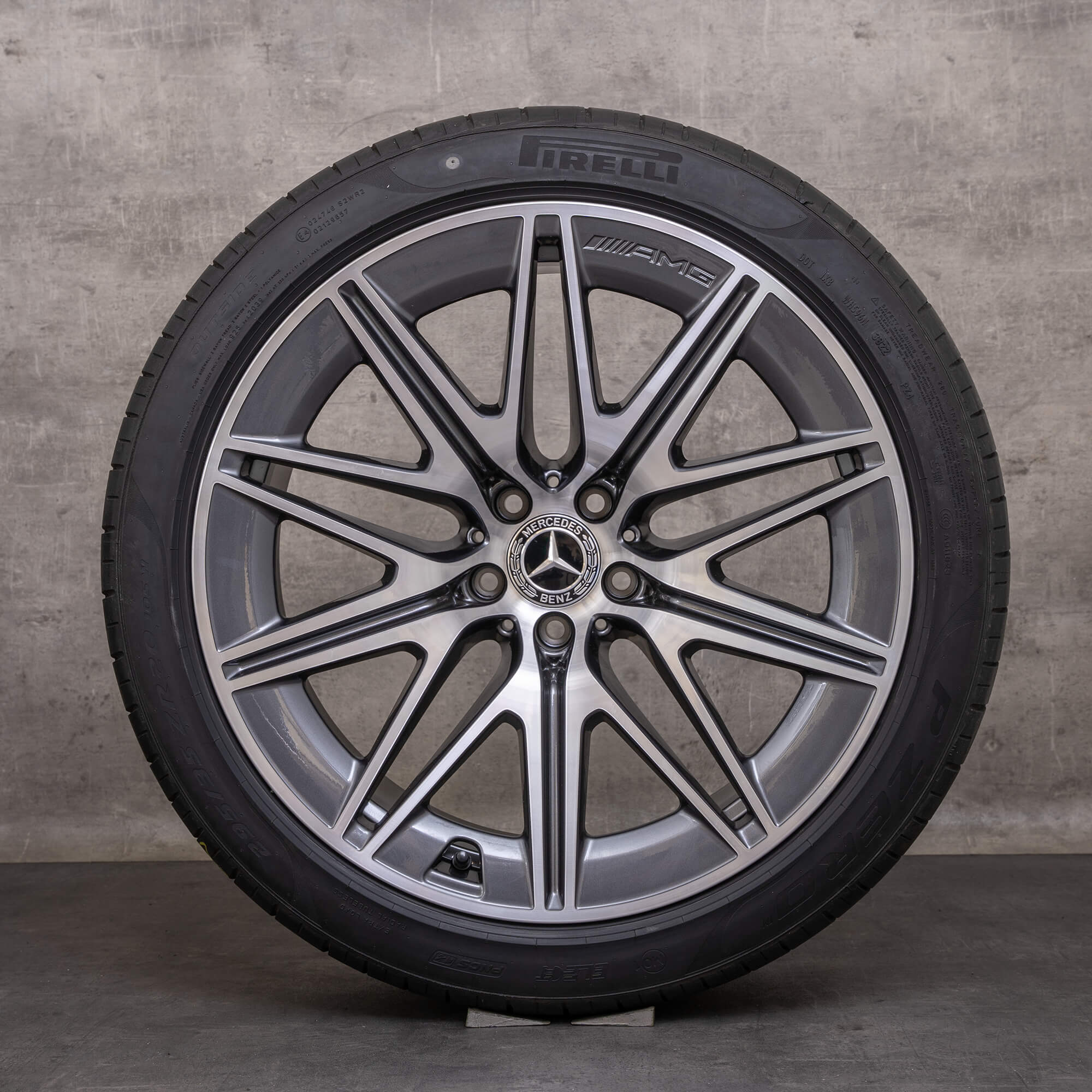 Alkuperäiset Mercedes Benz AMG GT 43 53 63 & S talvirenkaat 20 tuuman X290 4-oviset vanteet A2904011900 A2904012000 himalajanharmaa kiillotettu UUTUUS