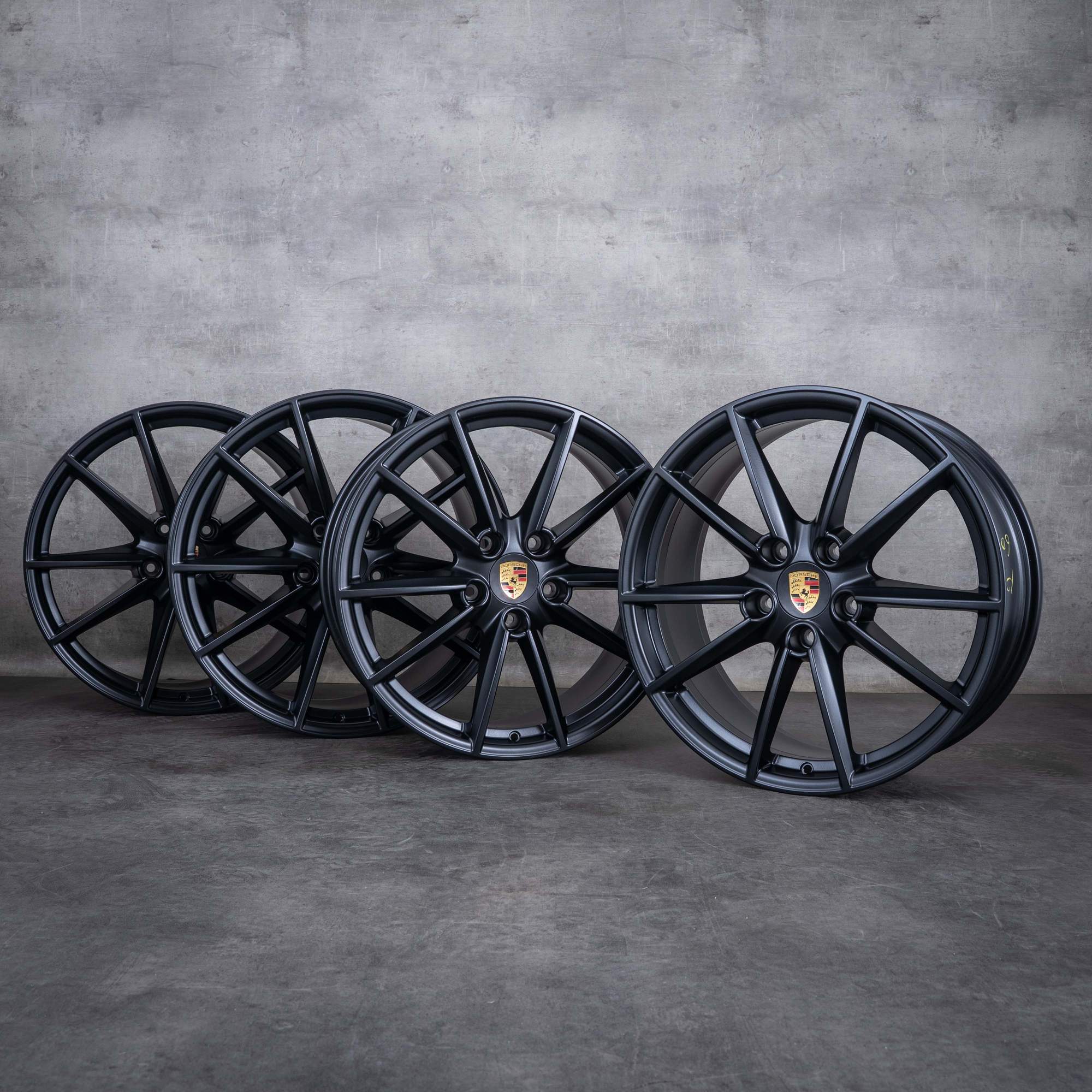 Alkuperäiset Porsche 992 I vanteet 20 21 tuuman C2 C4 Carrera S 992601025C 992601025E musta mattamusta