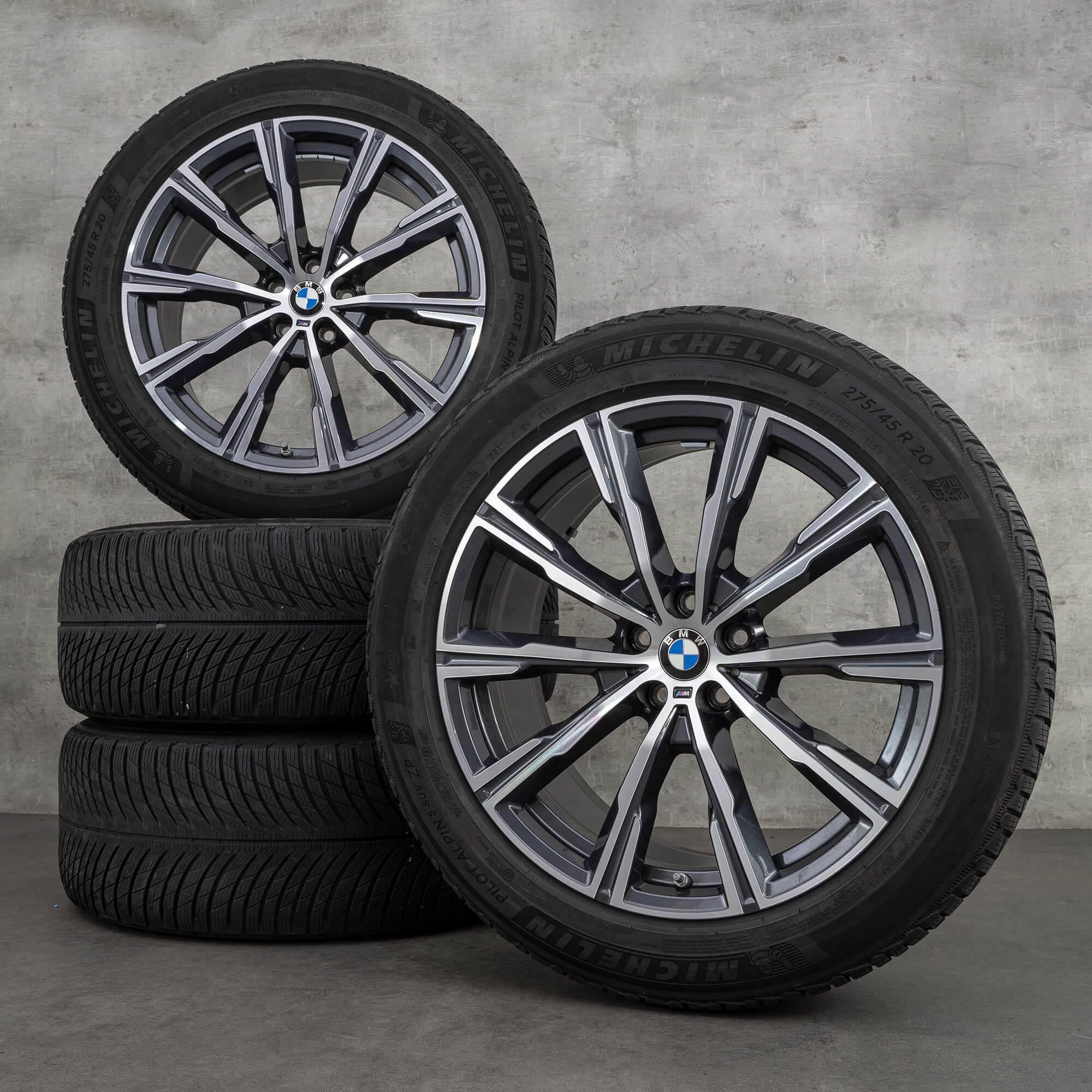 BMW 20 inch rims X5 G05 X6 G06 Styling M740 winter tires OEM wheels