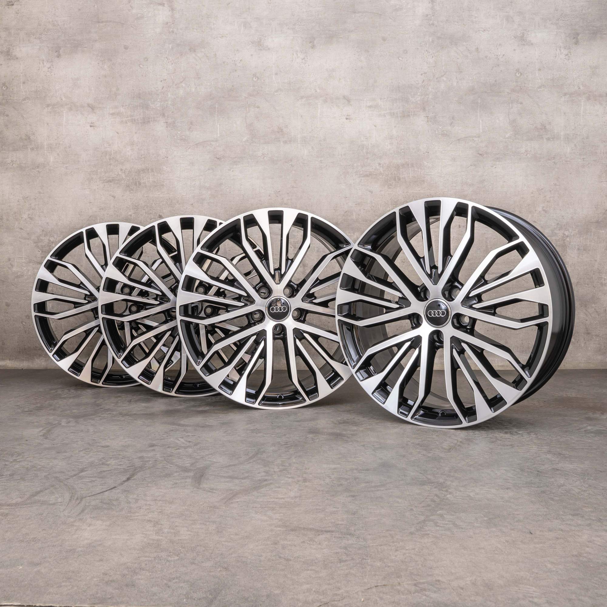 Jantes d'origine Audi A6 S6 20 pouces 4G C7 4G0601025BE noir poli