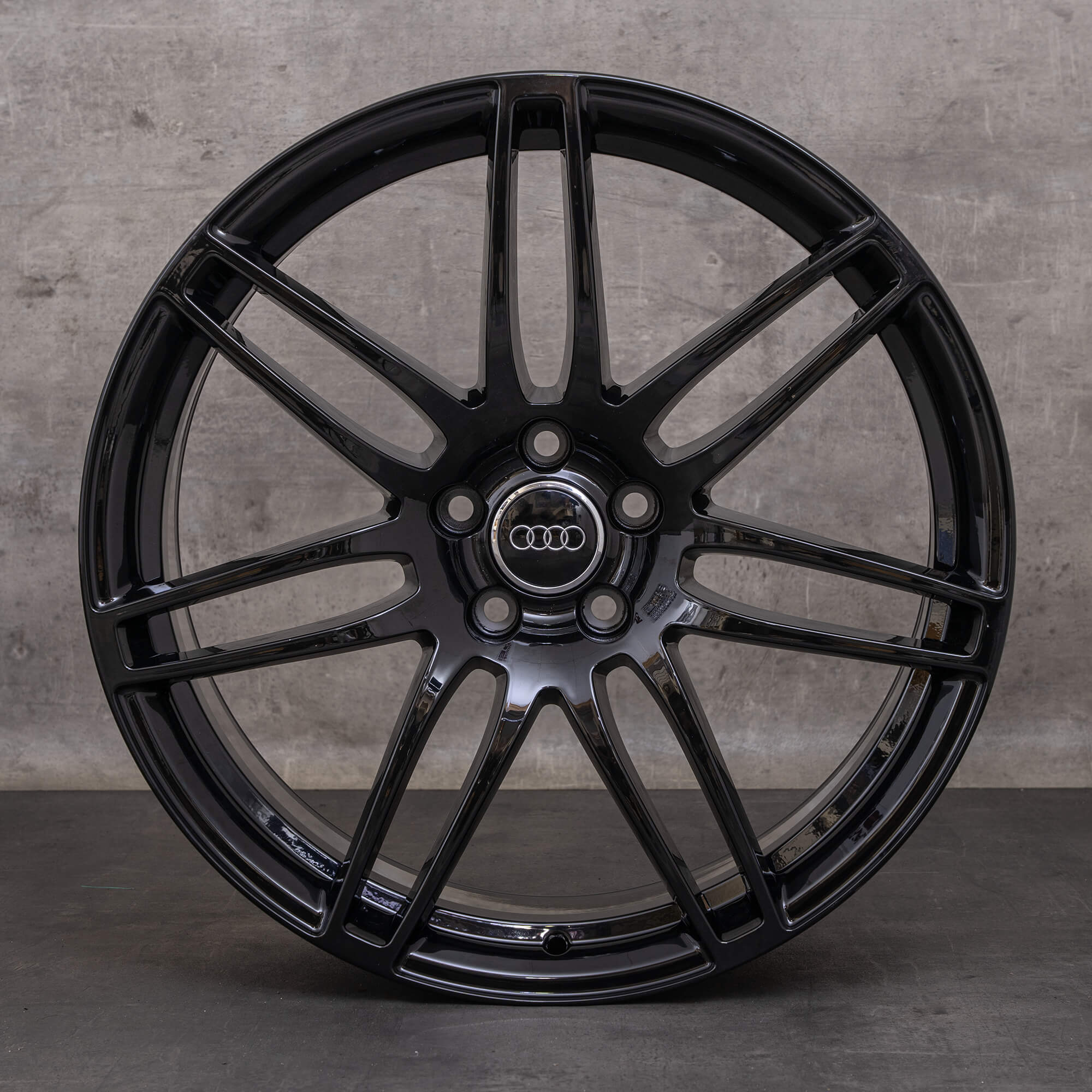 Originale Audi A7 S7 felger 20 tommer 4G C7 4H0601025AA svart blank