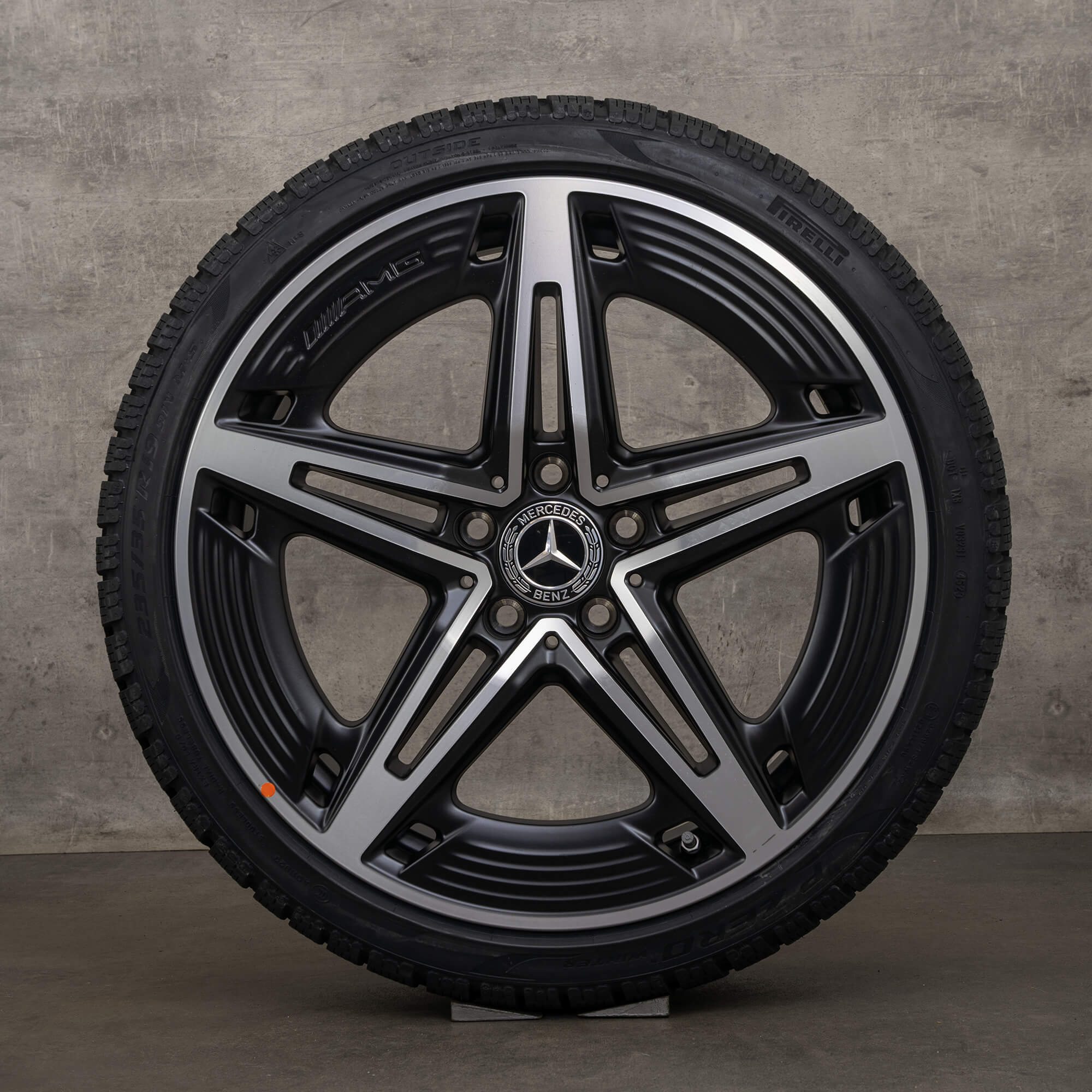 Original Mercedes Benz A-Klasse A35 AMG Winterräder 19 Zoll W177 V177 Felgen A1774014400 schwarz glanzgedreht NEU