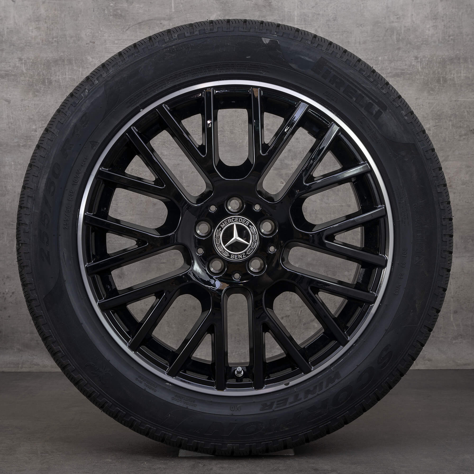 Oryginał Mercedes Benz GLE koła zimowe 19 cali V167 felgi A1674012100 czarne polerowane NOWOŚĆ