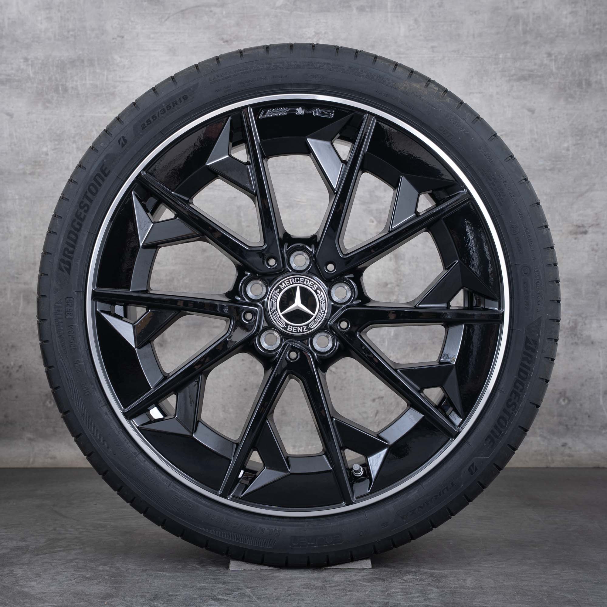 Originele Mercedes Benz CLA EQ AMG velgen 19 inch C174 C178 zomerwielen A1744011400 A1744011500 zwart gepolijst