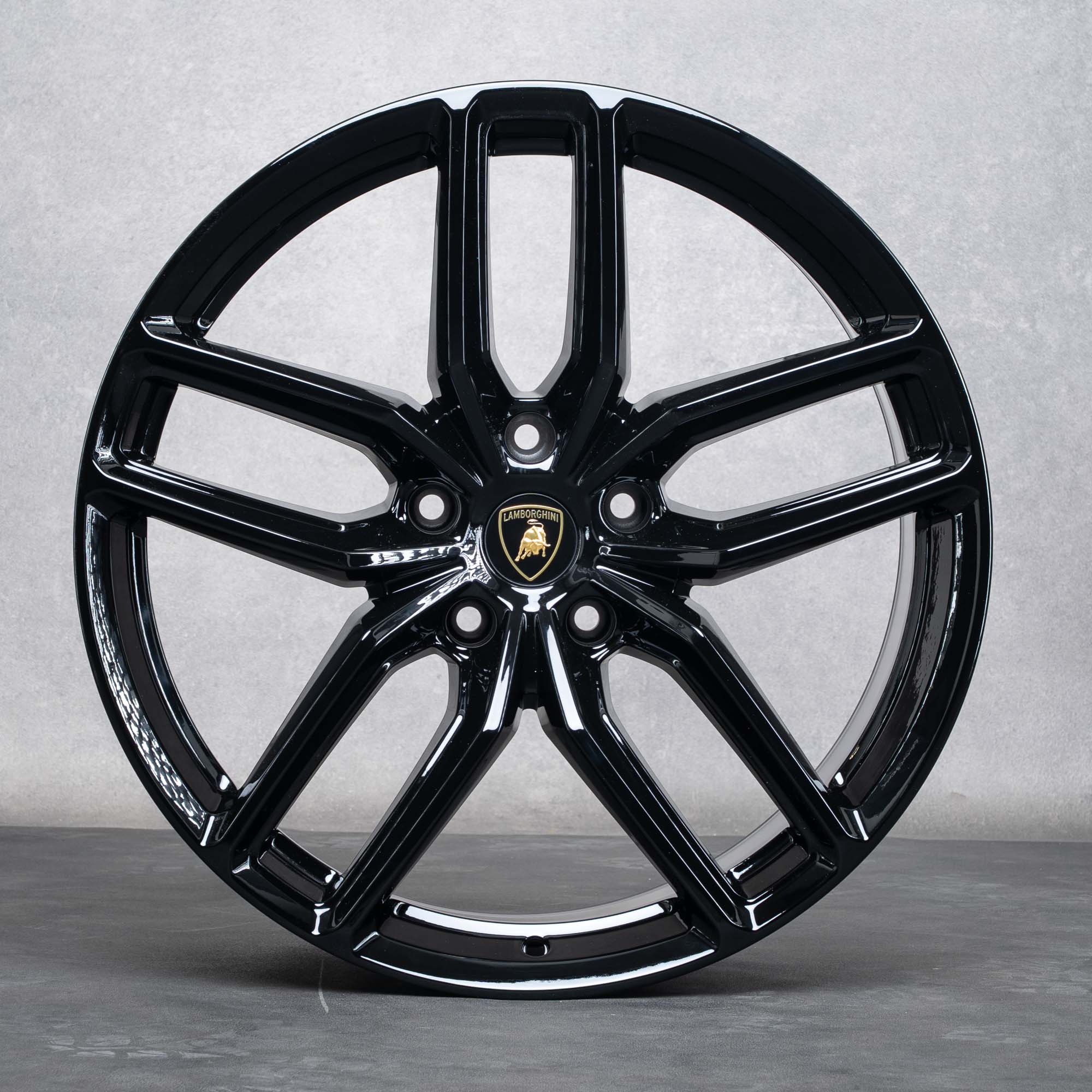 Oryginał Felgi Lamborghini Urus 21 cali 4ML601025CE 4ML601025CF czarny błyszczący