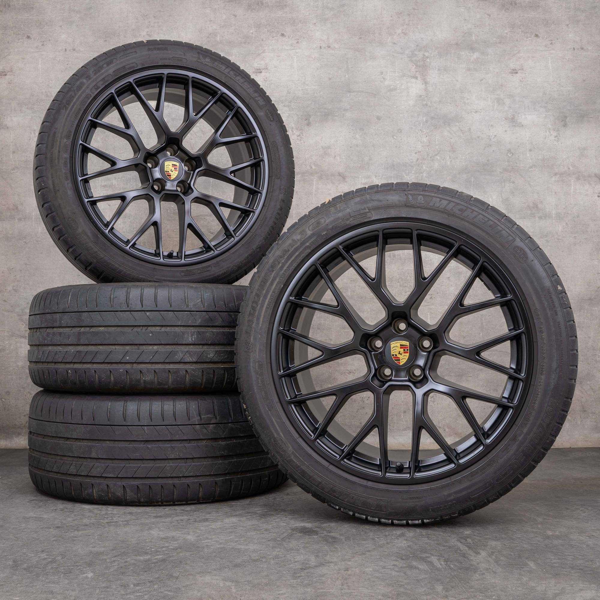 Ruedas de invierno originales Porsche Macan 20 pulgadas I & II llantas RS Spyder 95B601025DS 95B601025DT negro mate